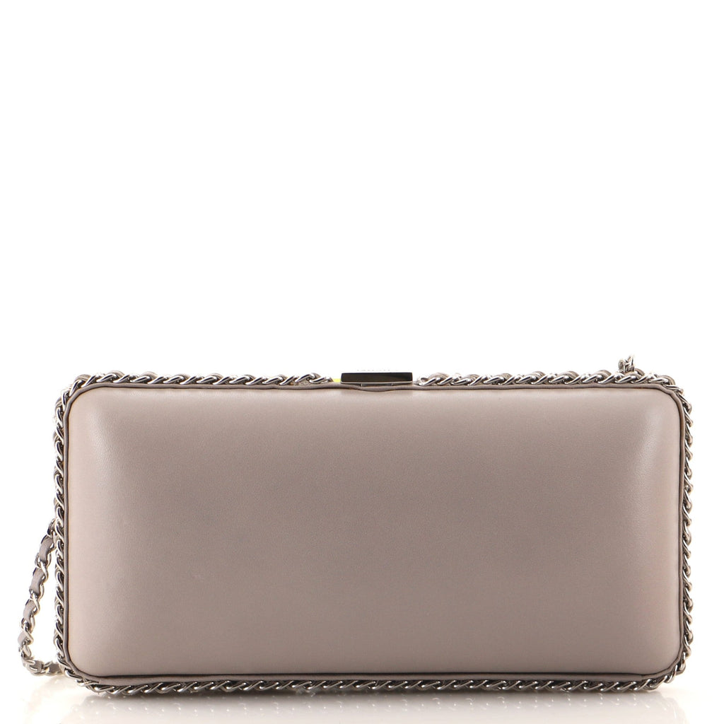 Chain Around Clutch Embellished Lambskin Small