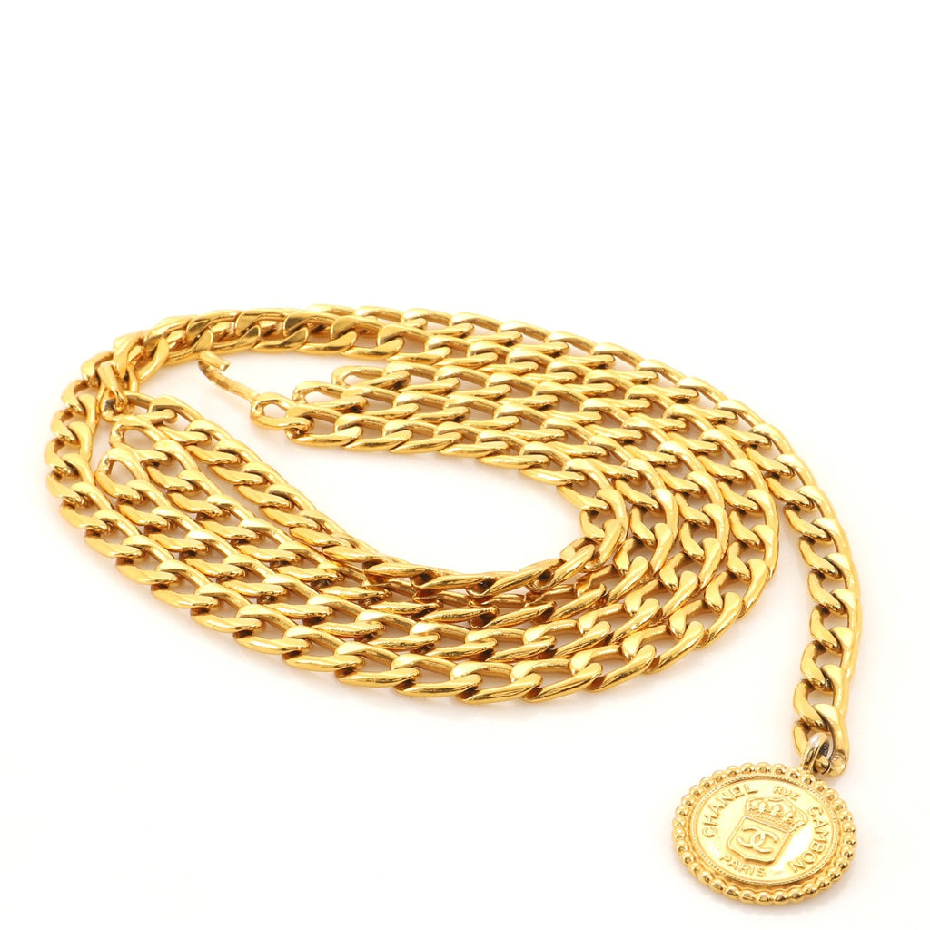 Vintage Multi-Chain Medallion Belt Metal 100
