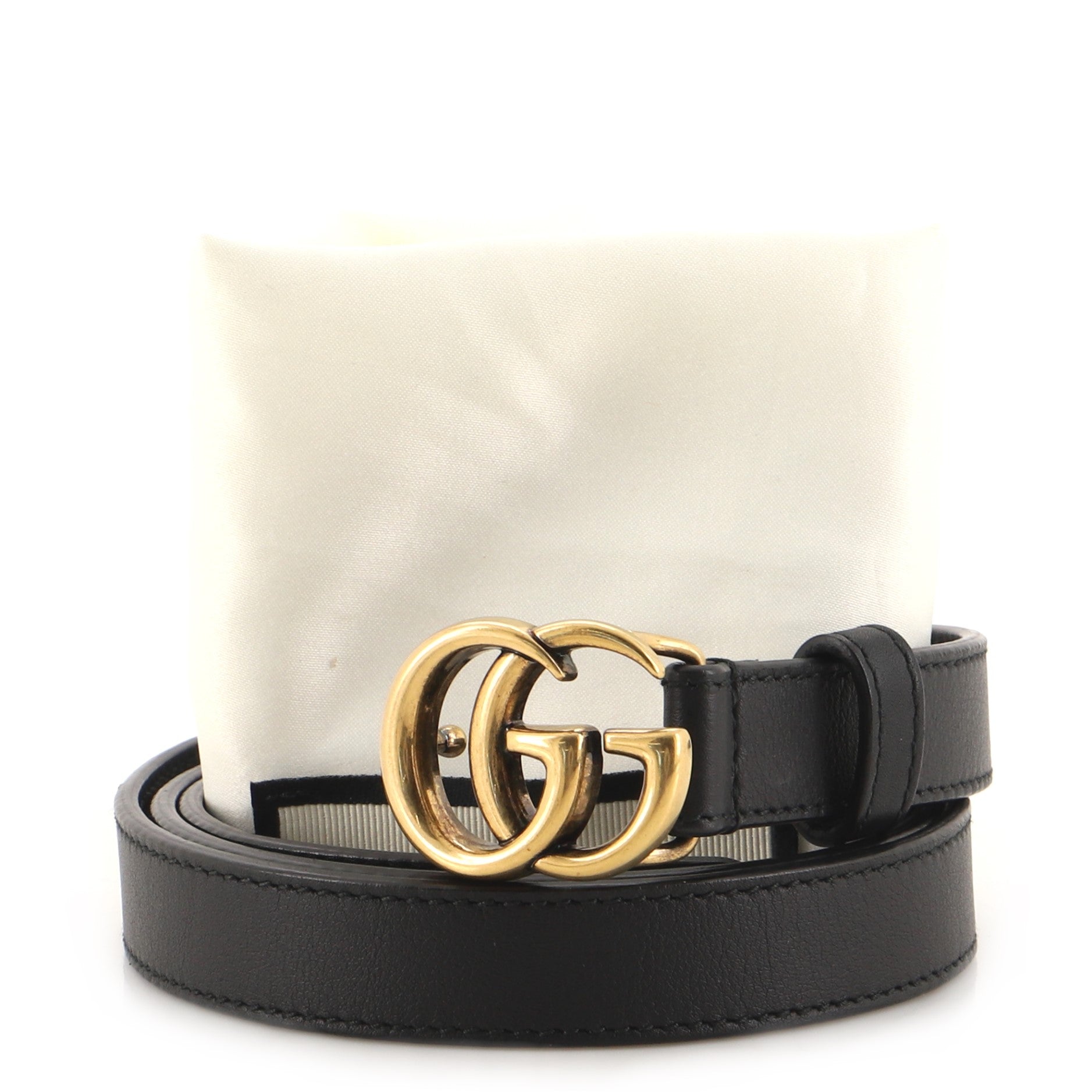 GG Marmont Belt Leather Thin 85