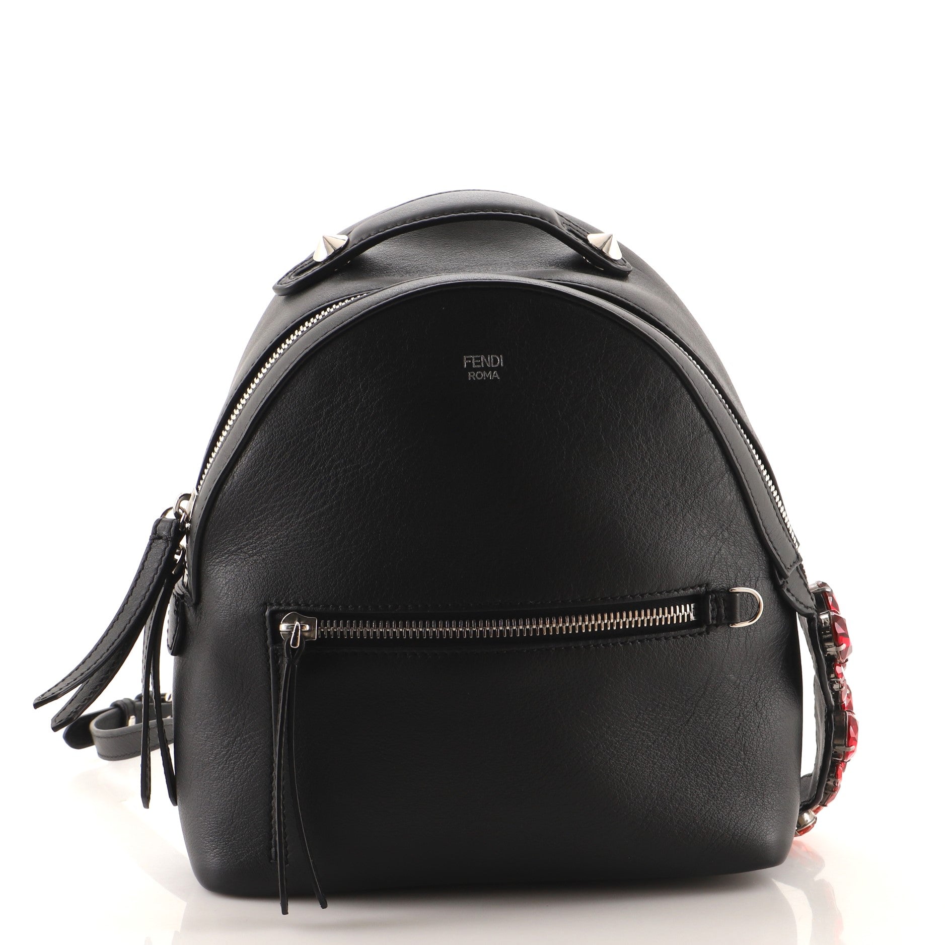 By The Way Backpack Leather with Crystals Mini