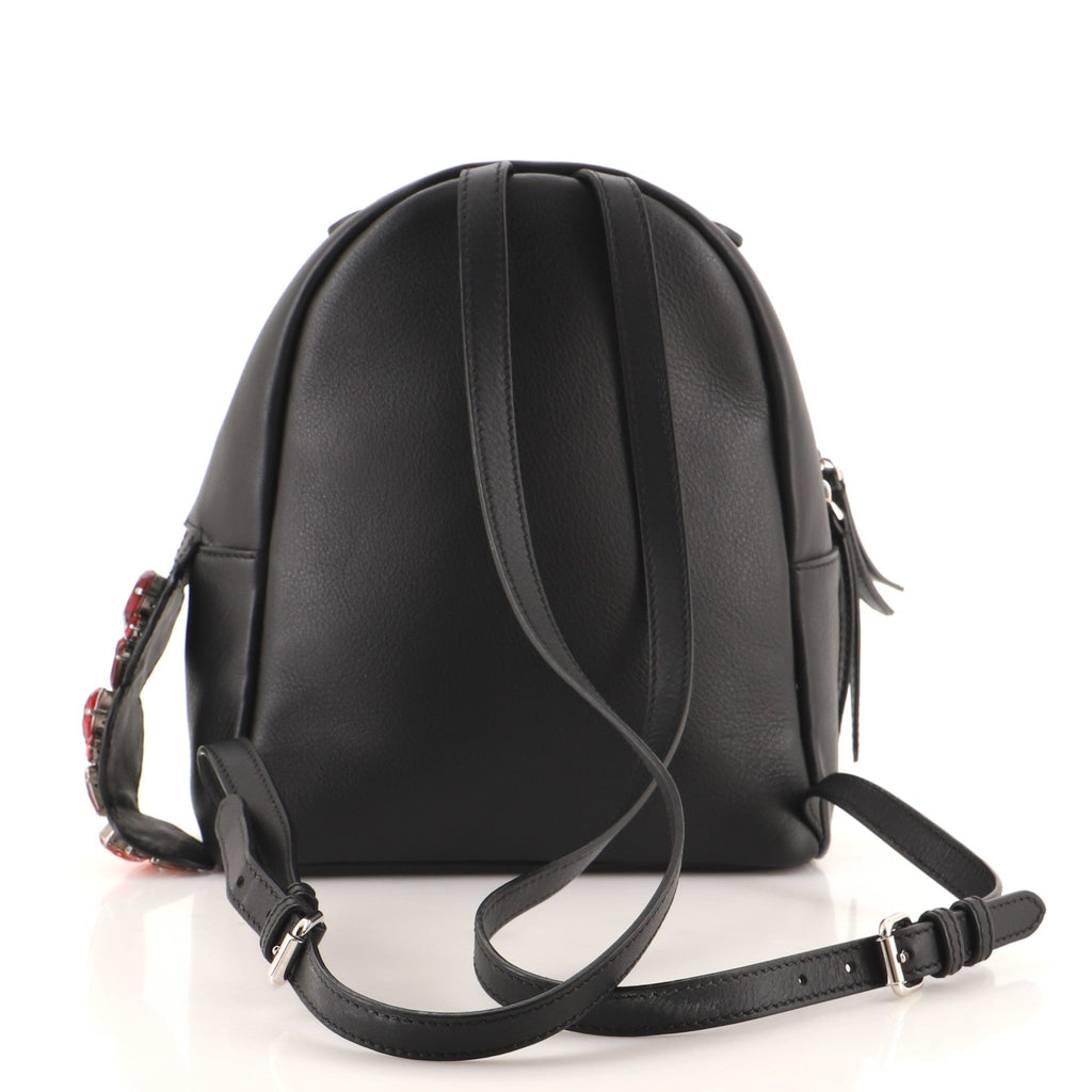 By The Way Backpack Leather with Crystals Mini
