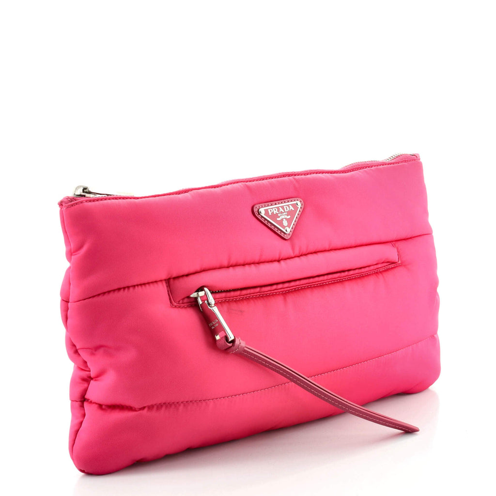 Bomber Clutch Tessuto Medium