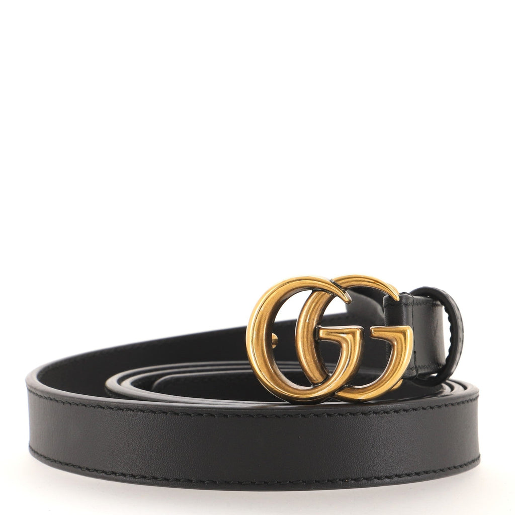 GG Marmont Belt Leather Thin 95