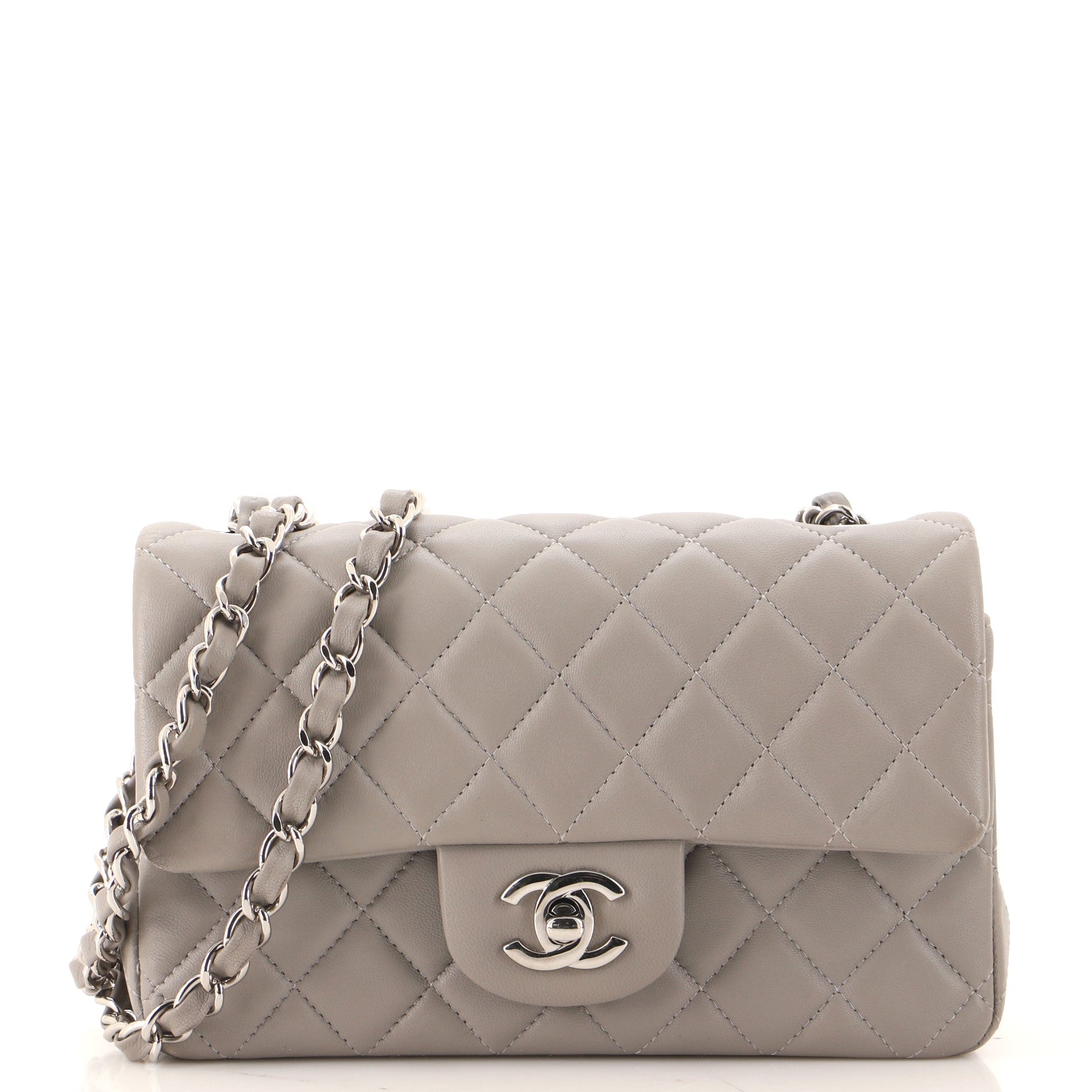 Classic Single Flap Bag Quilted Lambskin Mini