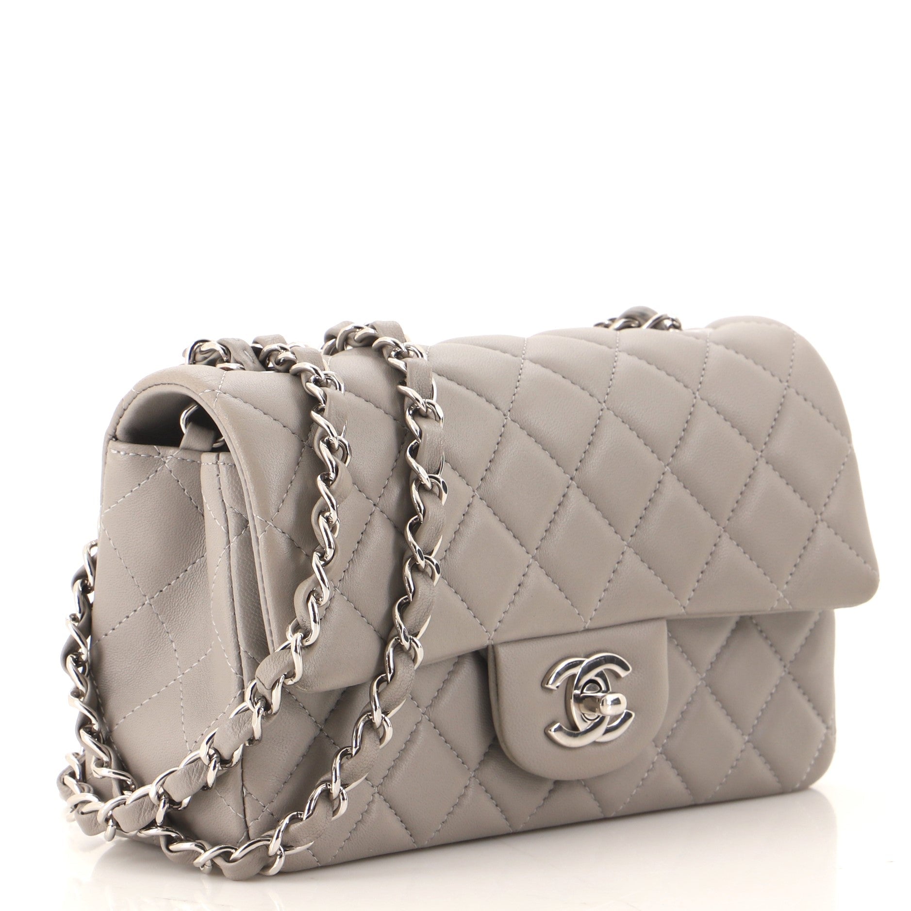 Classic Single Flap Bag Quilted Lambskin Mini