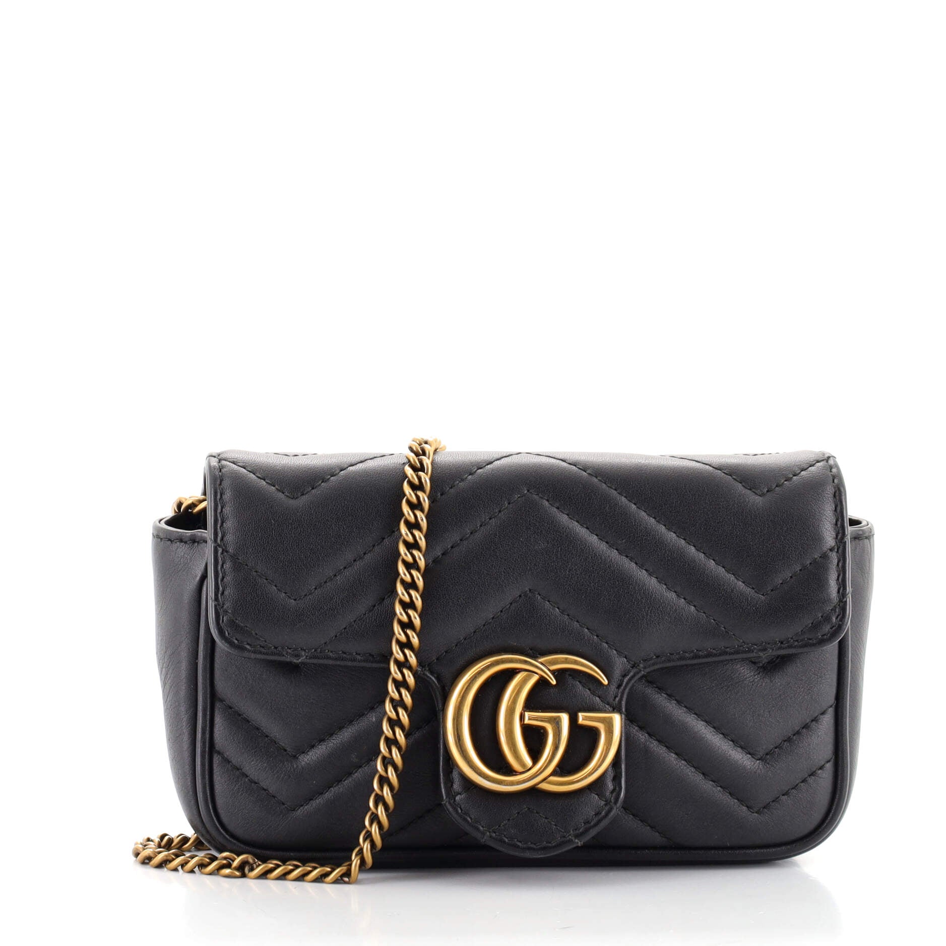 GG Marmont Flap Bag Matelasse Leather Super Mini