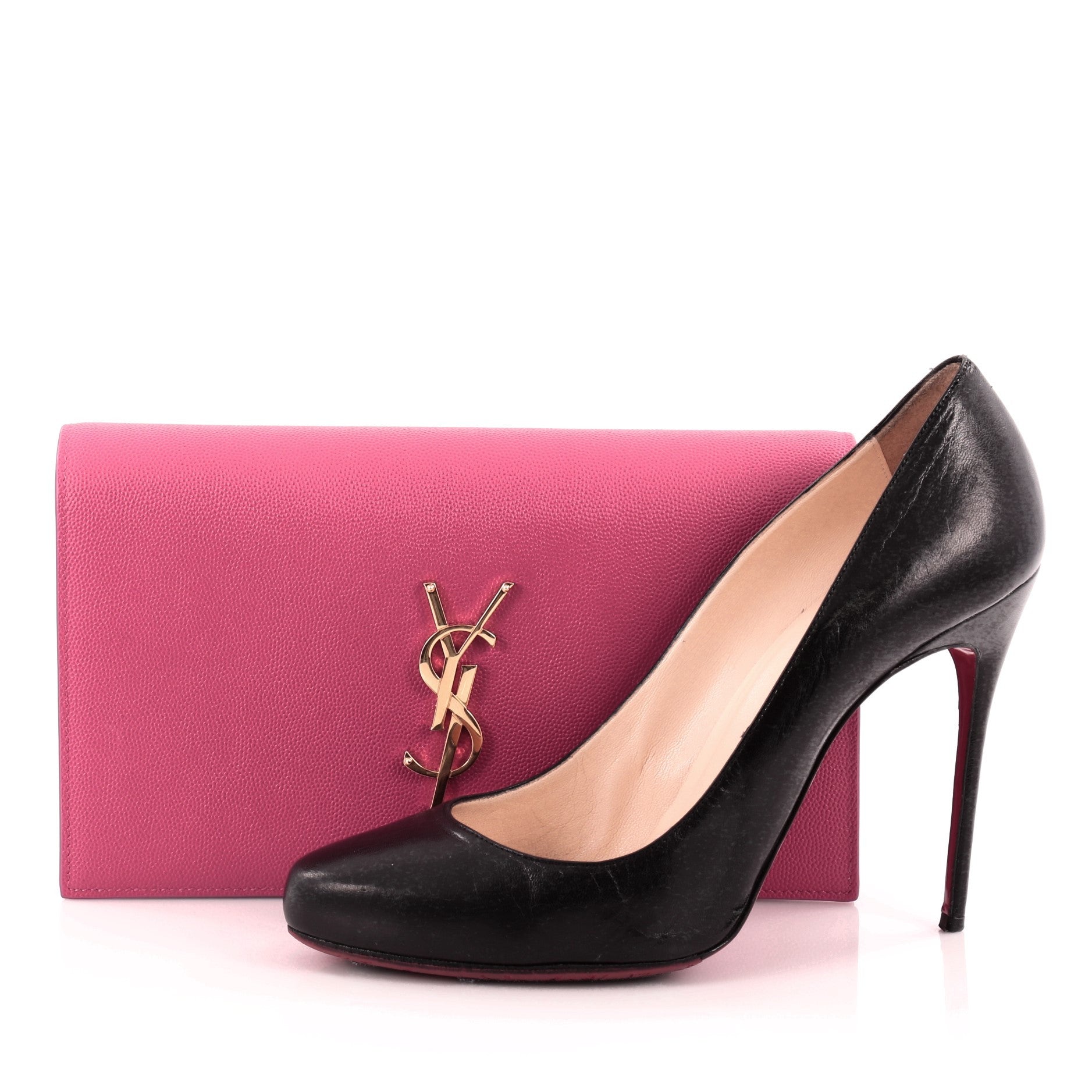 Classic Monogram Clutch Leather Large