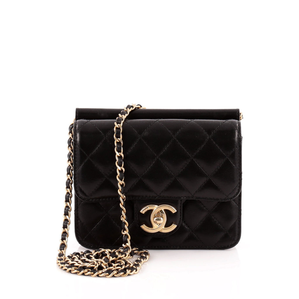 Crossing Times Flap Bag Quilted Lambskin Mini