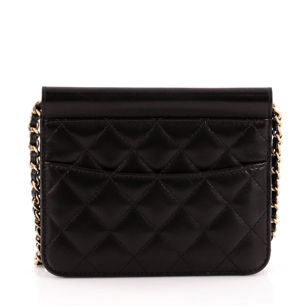 Crossing Times Flap Bag Quilted Lambskin Mini