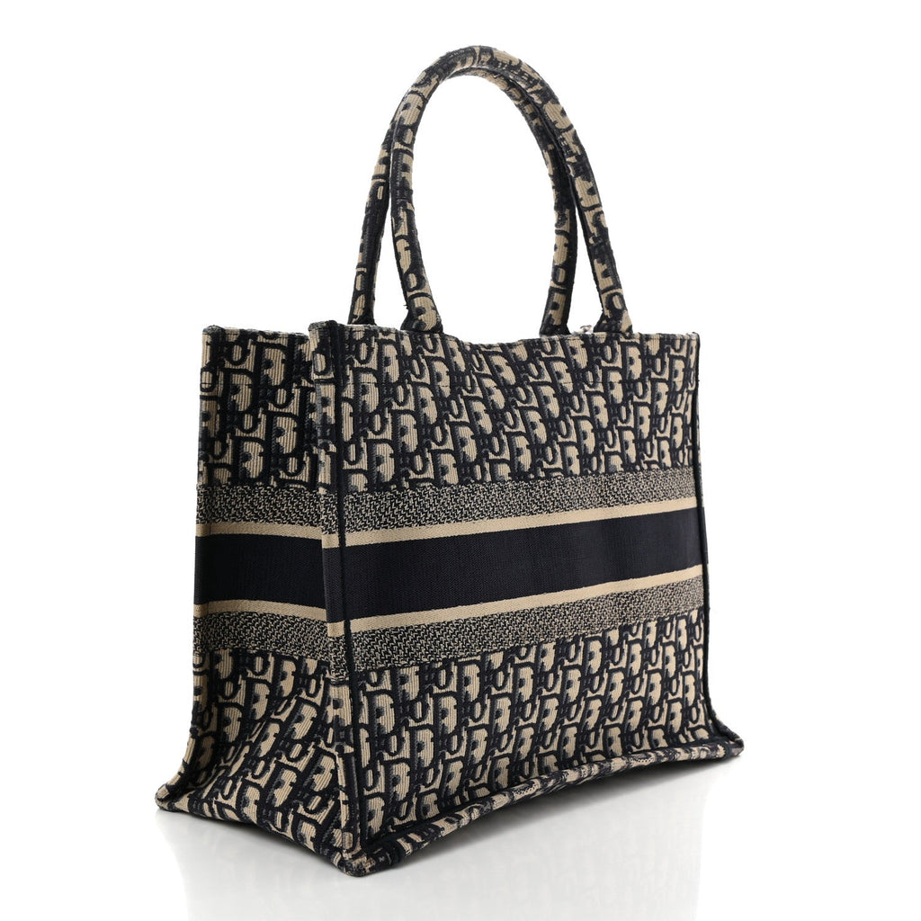 Oblique Medium Book Tote Blue Multicolor