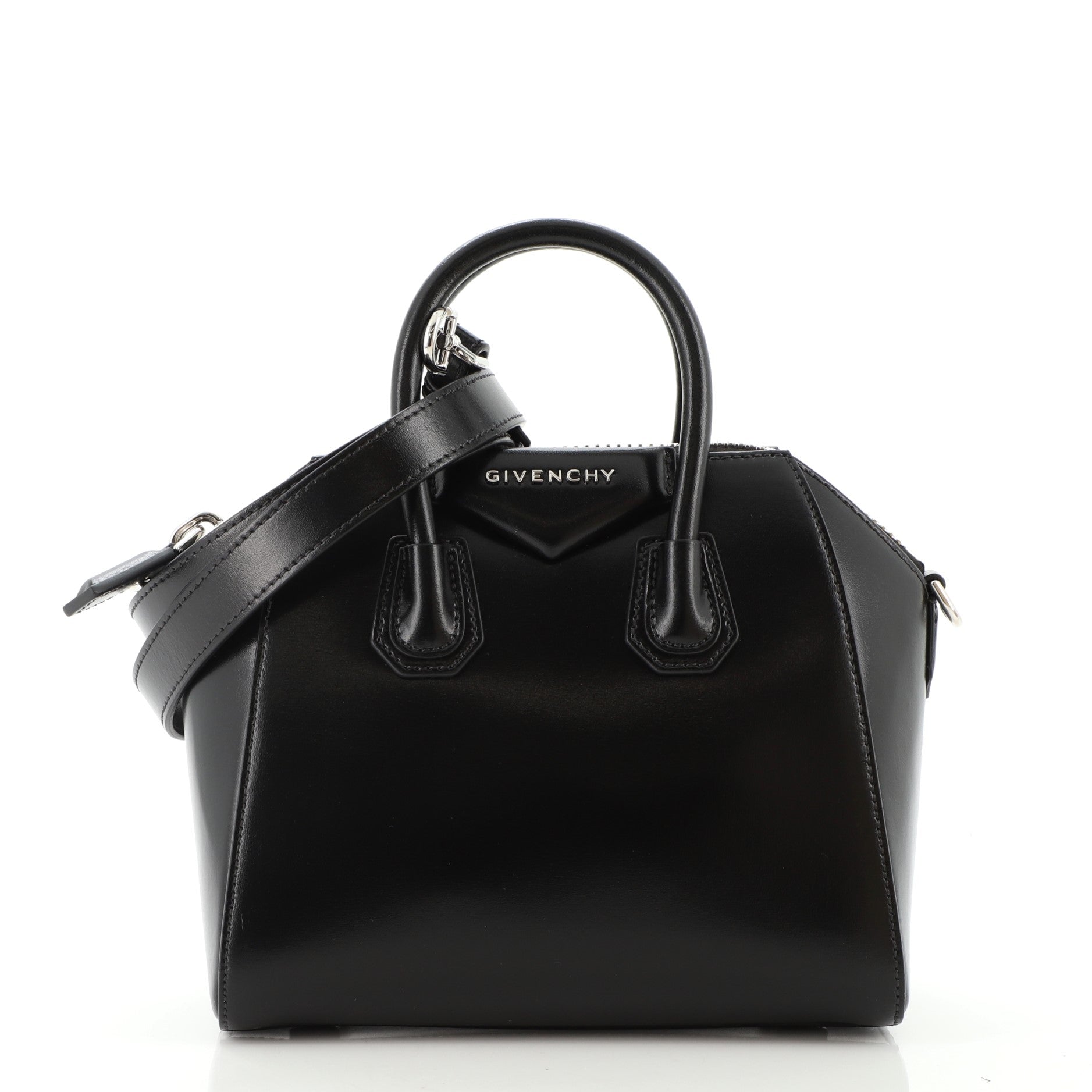 Antigona Bag Glazed Leather Mini