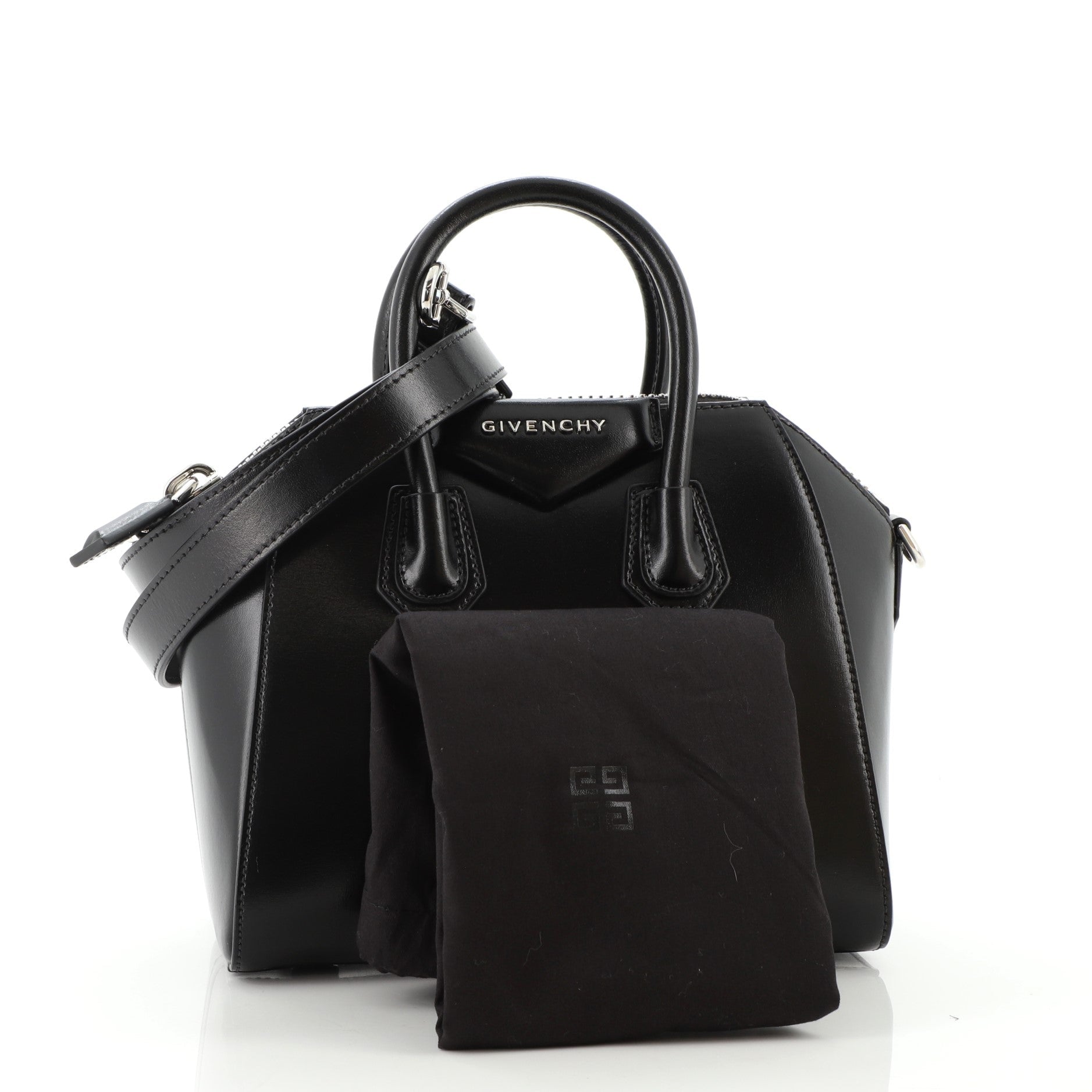 Antigona Bag Glazed Leather Mini
