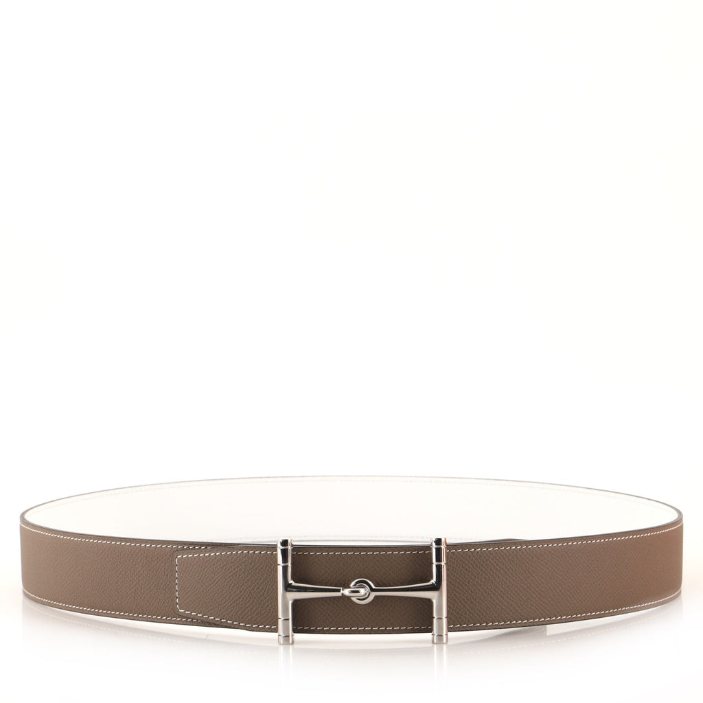 H Hippique Reversible Belt Leather Wide 100