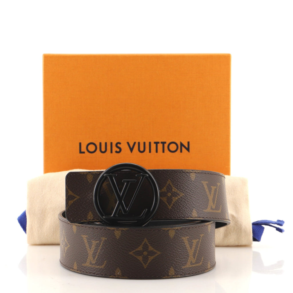 LV Circle Belt Monogram Canvas Wide 95