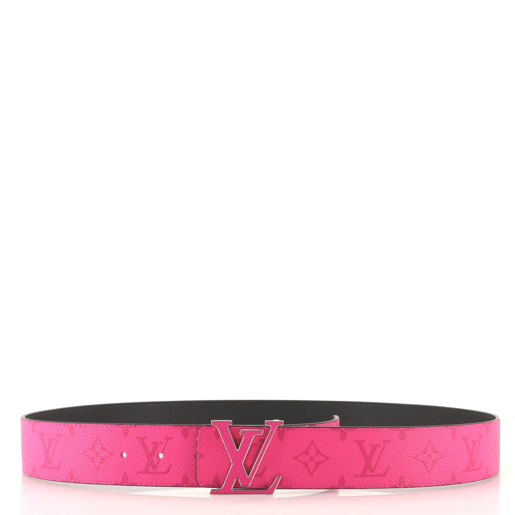 LV Initiales Reversible Belt Monogram Taigarama Wide 100