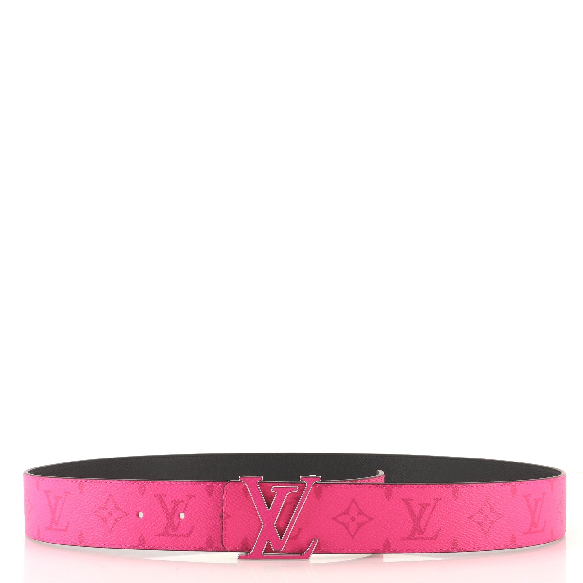 LV Initiales Reversible Belt Monogram Taigarama Wide 100