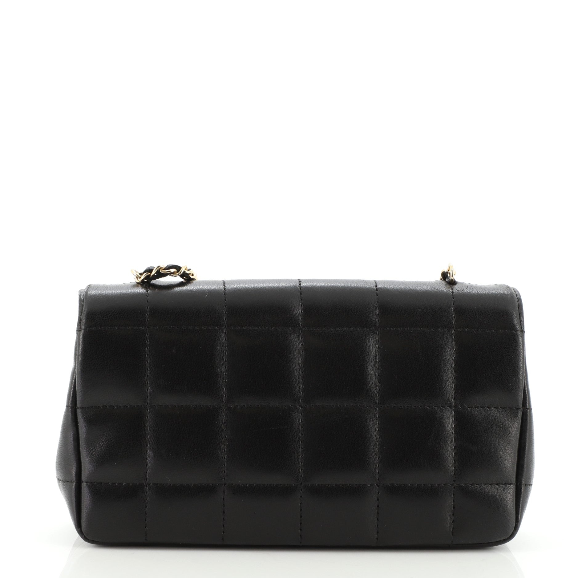 Chocolate Bar Flap Bag Quilted Lambskin Mini