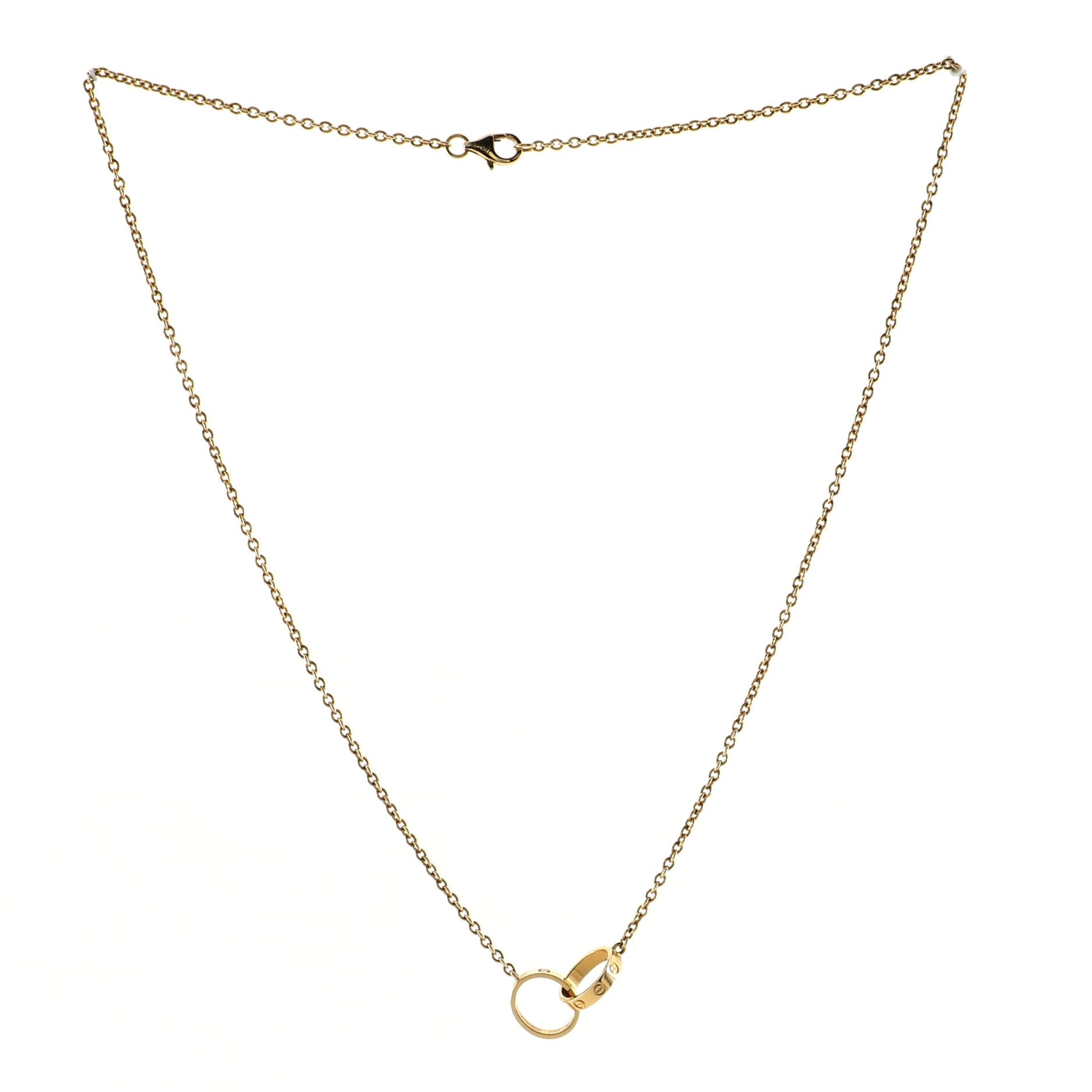 Love Interlocking Necklace 18K Yellow Gold