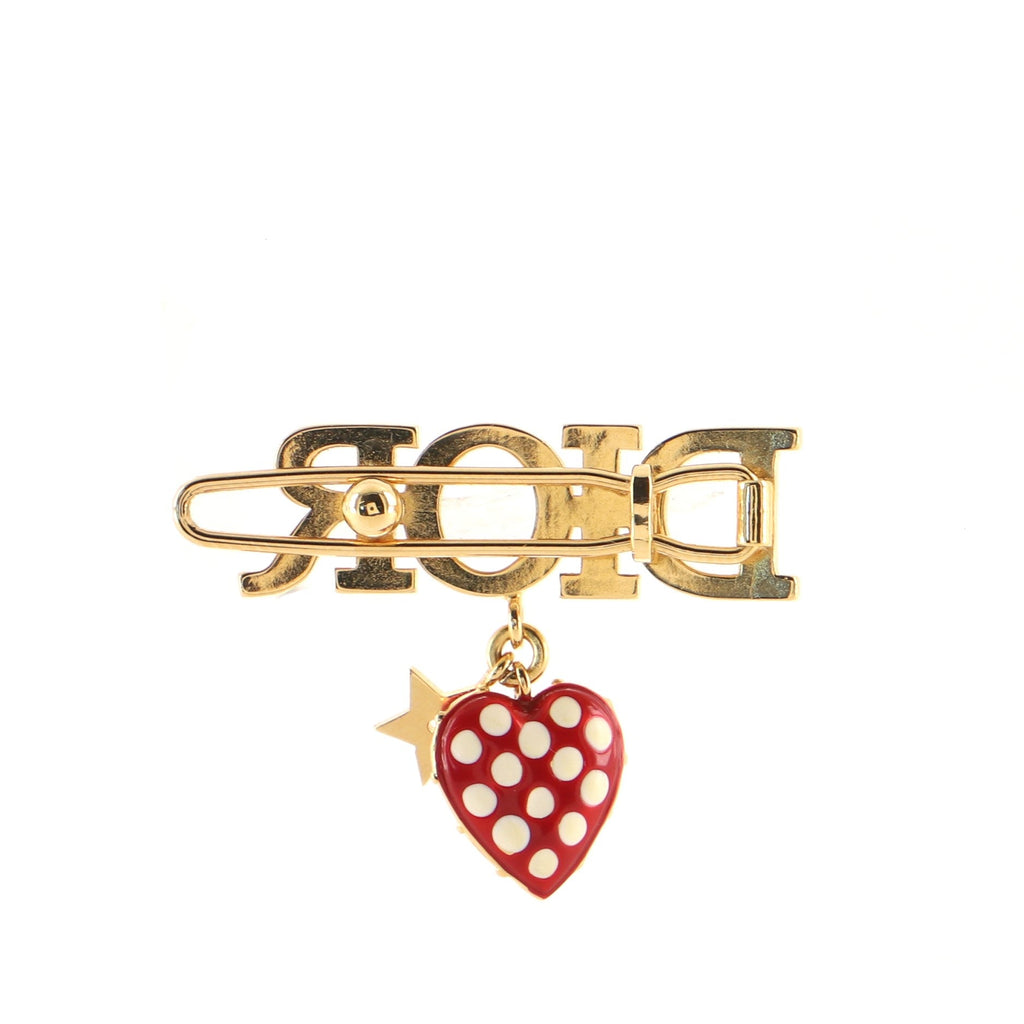 DiorAmour Hair Barrette Metal and Enamel XS