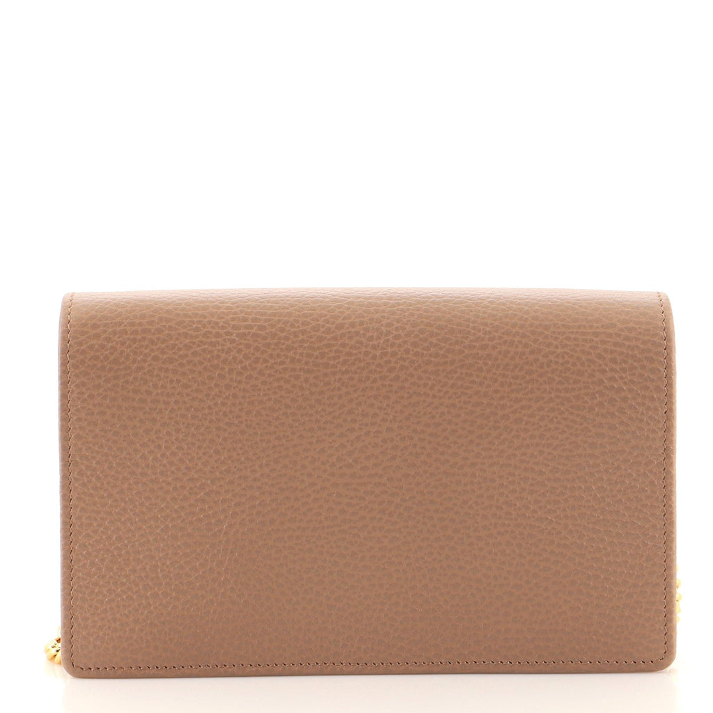 Petite GG Marmont Chain Wallet Leather Mini