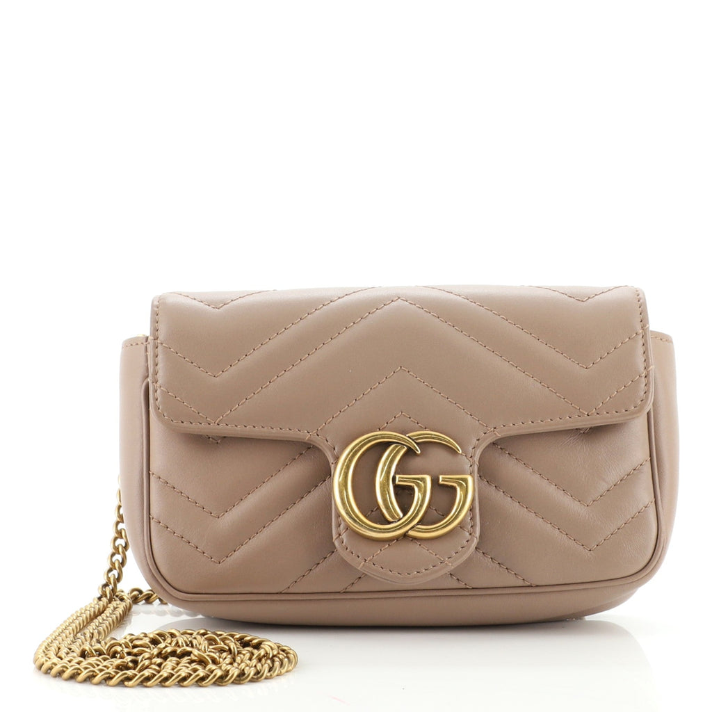 GG Marmont Flap Bag Matelasse Leather Super Mini