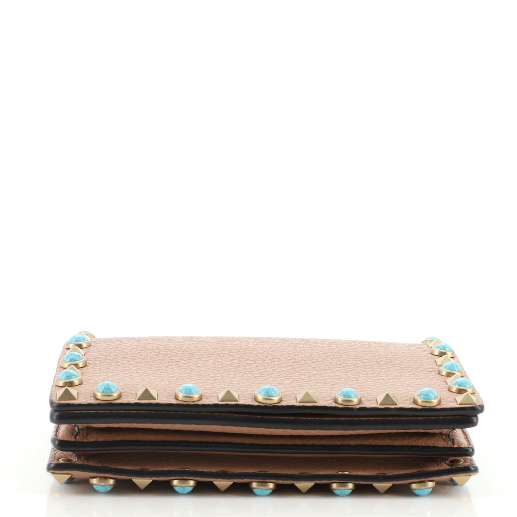 Rolling Rockstud Pouch Crossbody Bag Leather Mini