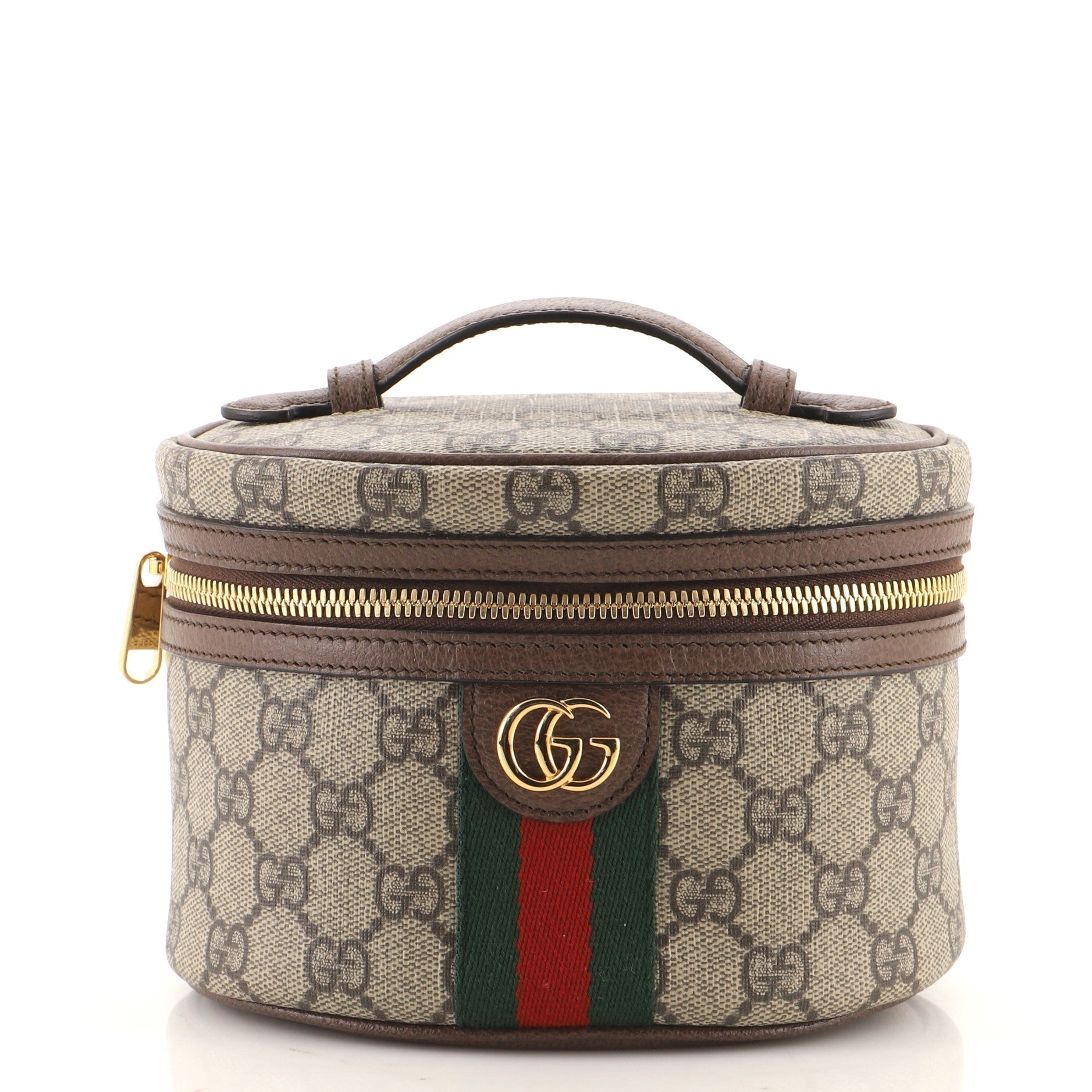 Ophidia Top Handle Cosmetic Case GG Coated Canvas Mini