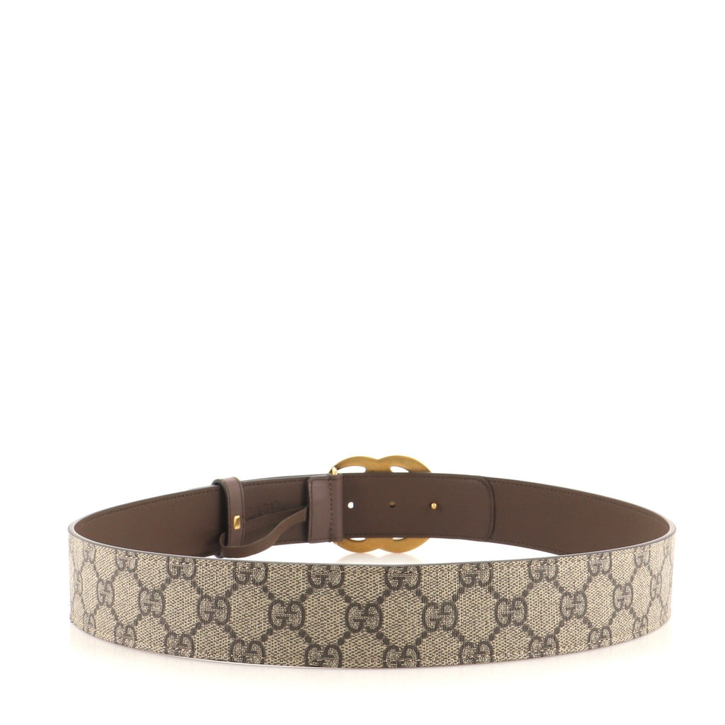 GG Marmont Belt GG Coated Canvas and Leather Wide 90