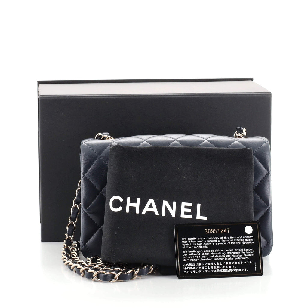 Classic Single Flap Bag Quilted Lambskin Mini