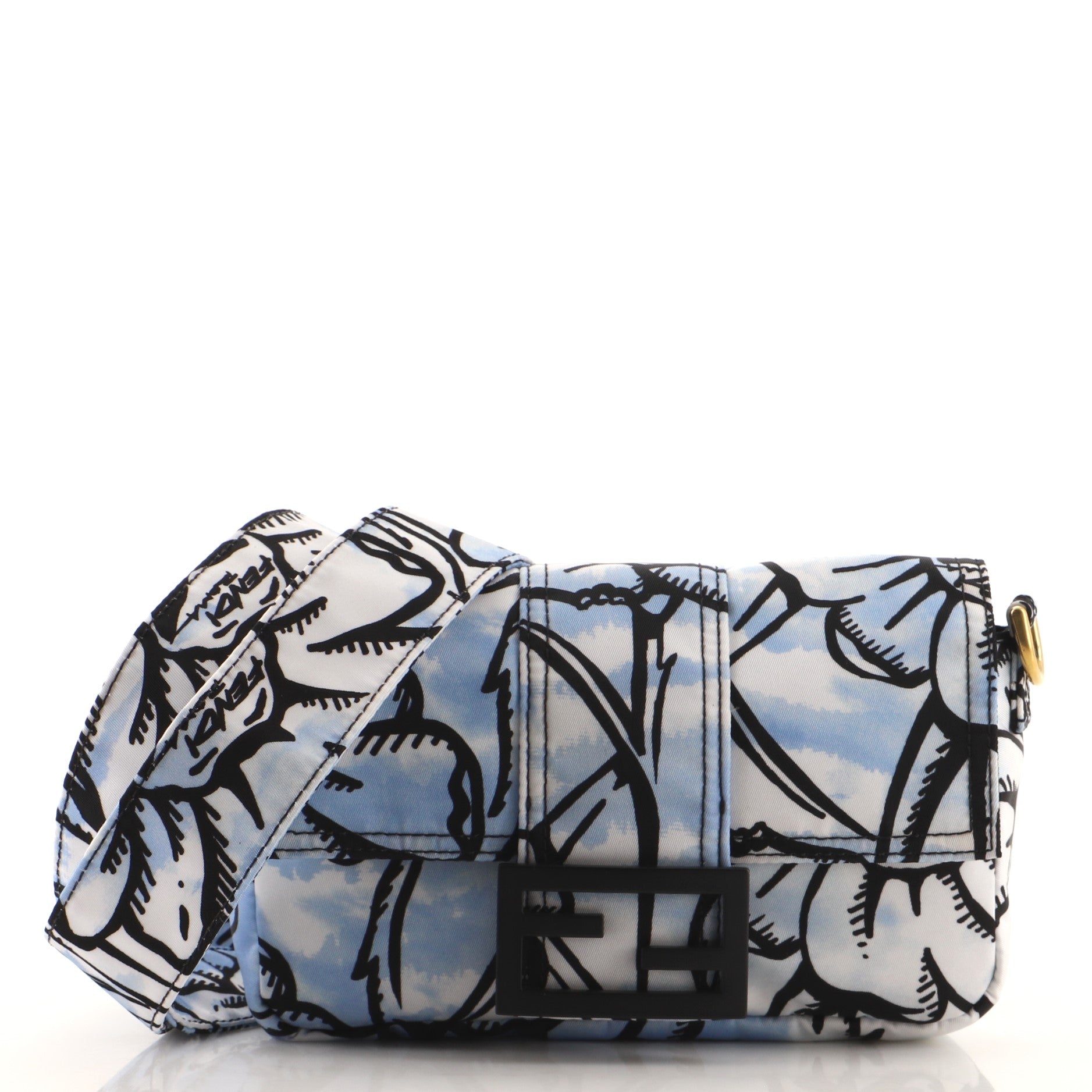Baguette Convertible Belt Bag Printed Nylon Mini