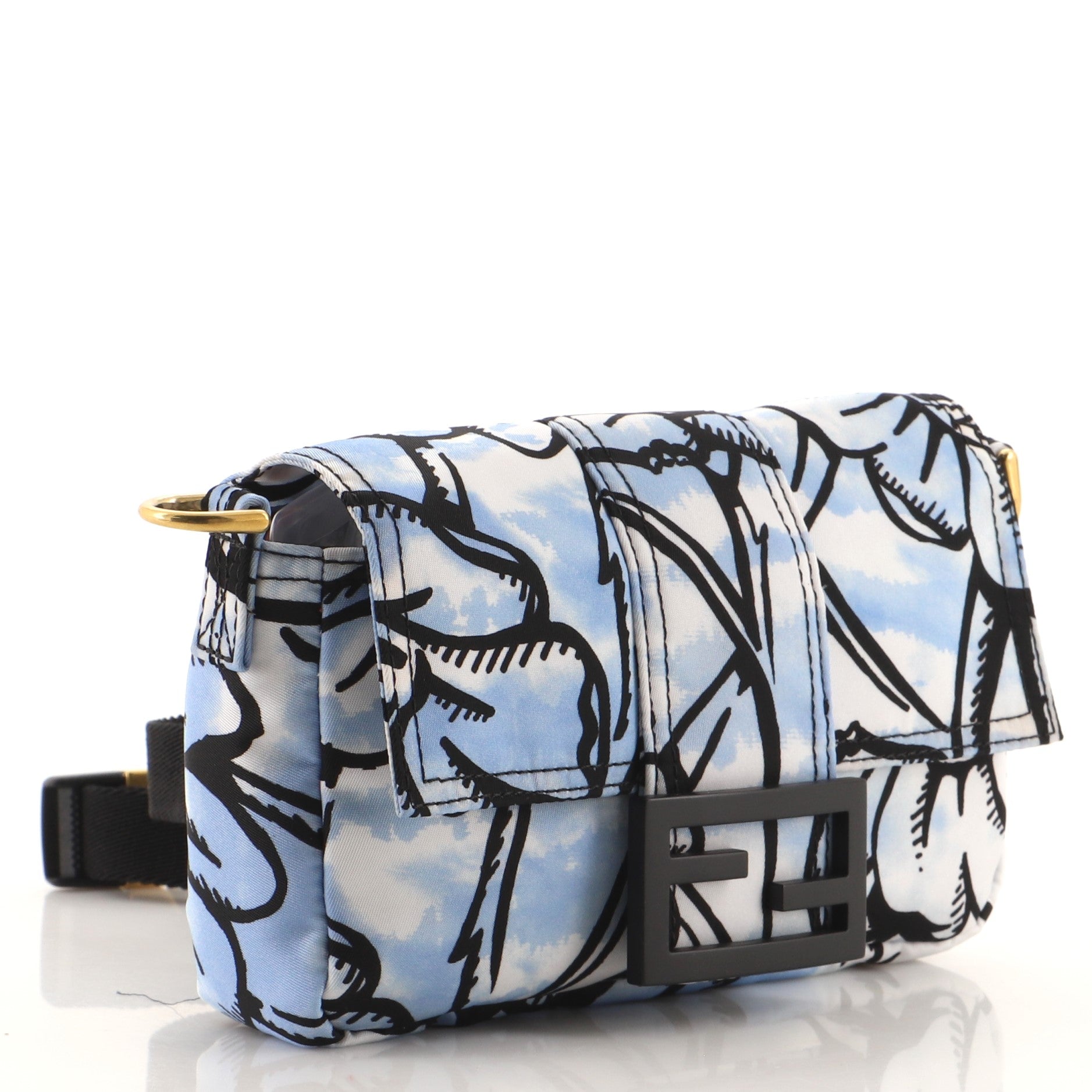 Baguette Convertible Belt Bag Printed Nylon Mini