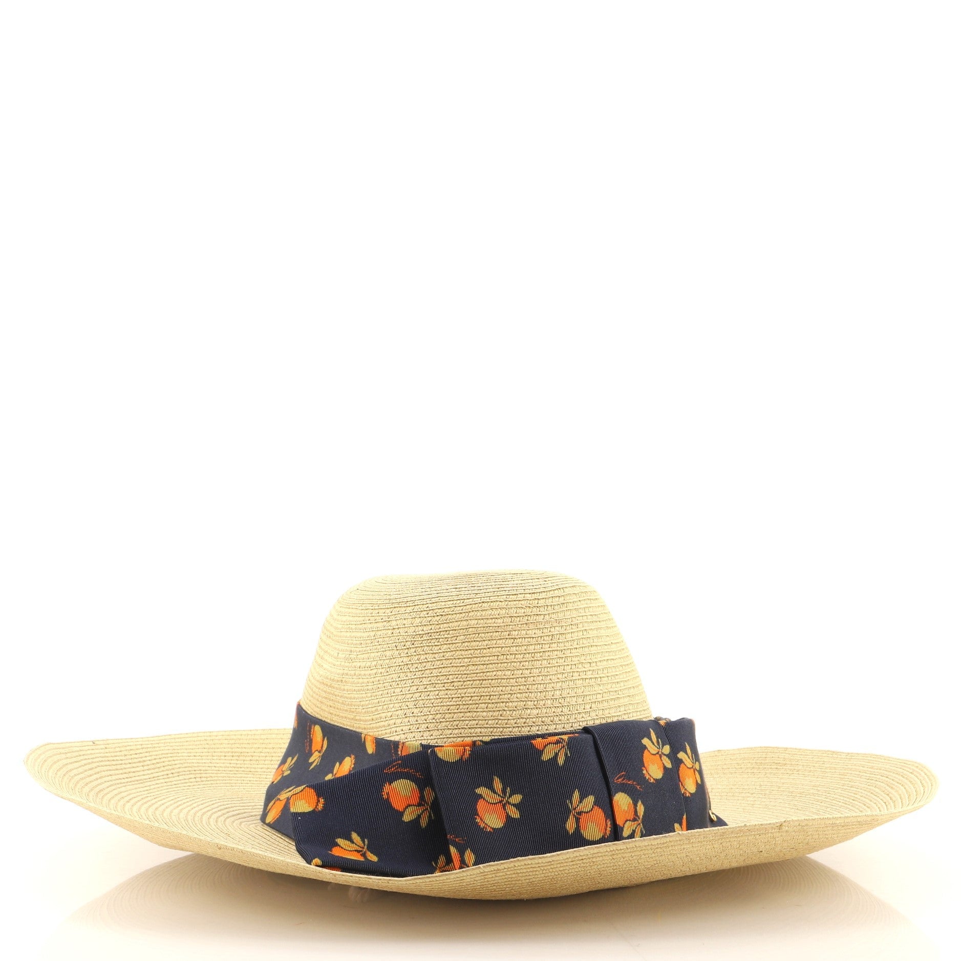 Ribbon Sun Hat Straw Medium