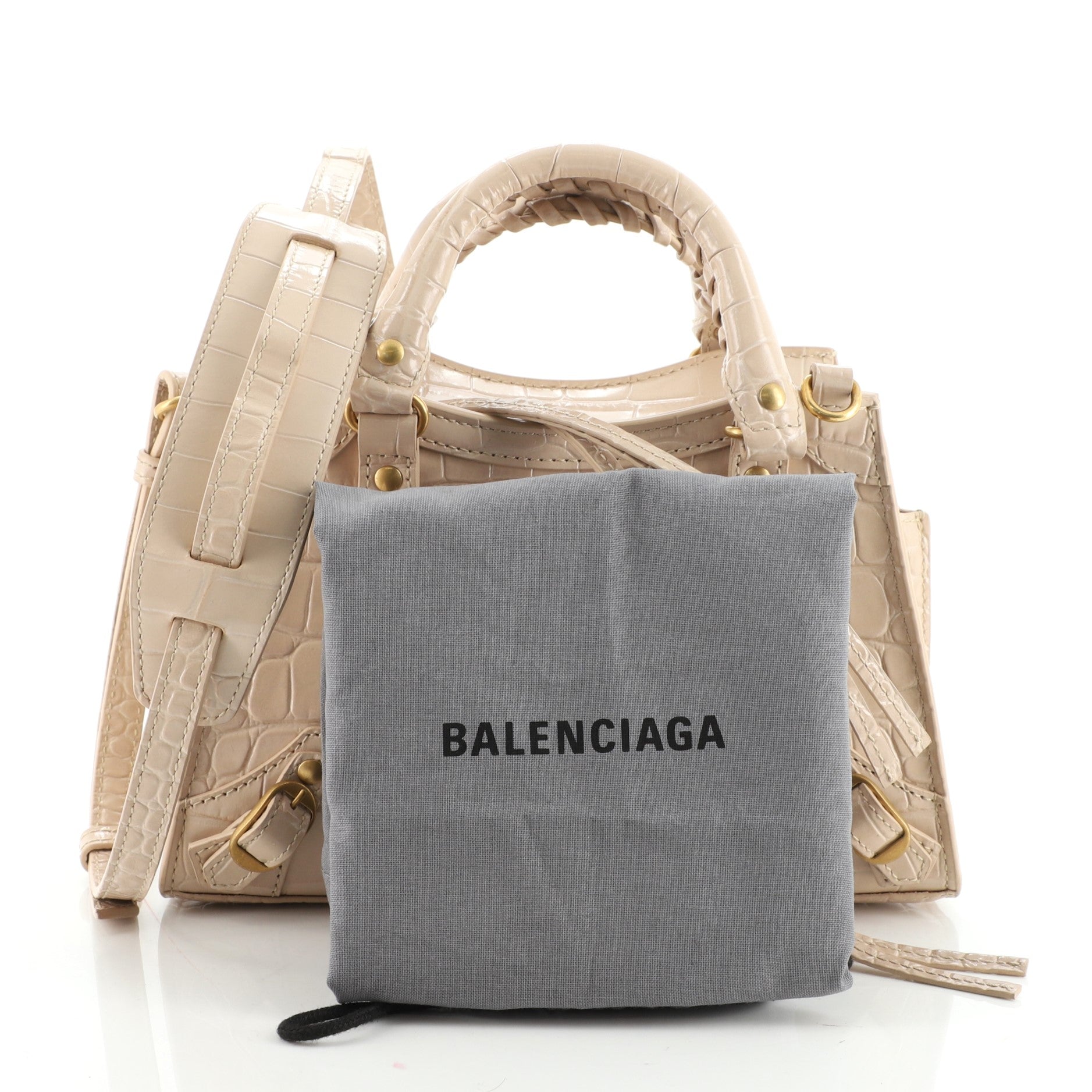Neo Classic City Bag Crocodile Embossed Leather Mini