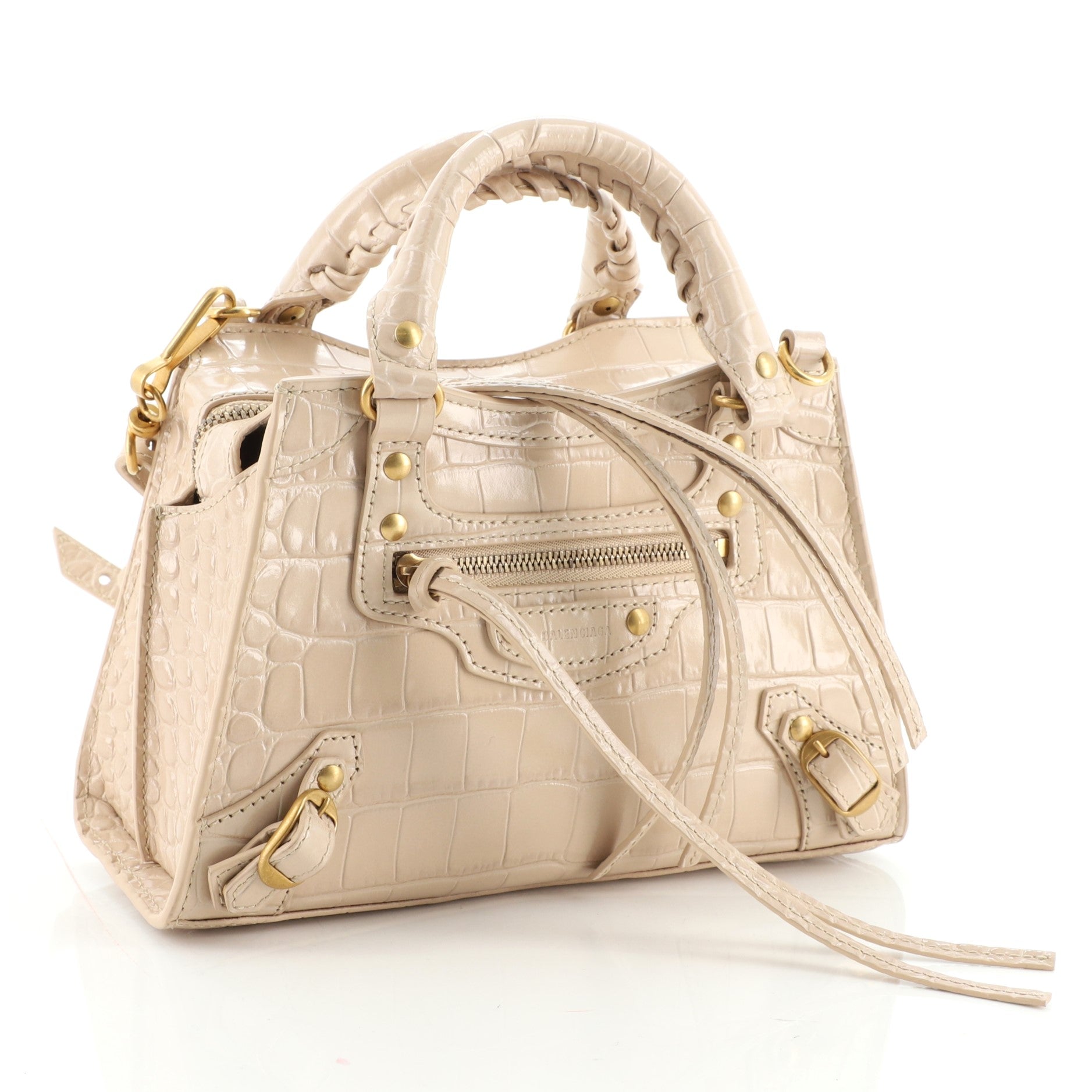 Neo Classic City Bag Crocodile Embossed Leather Mini
