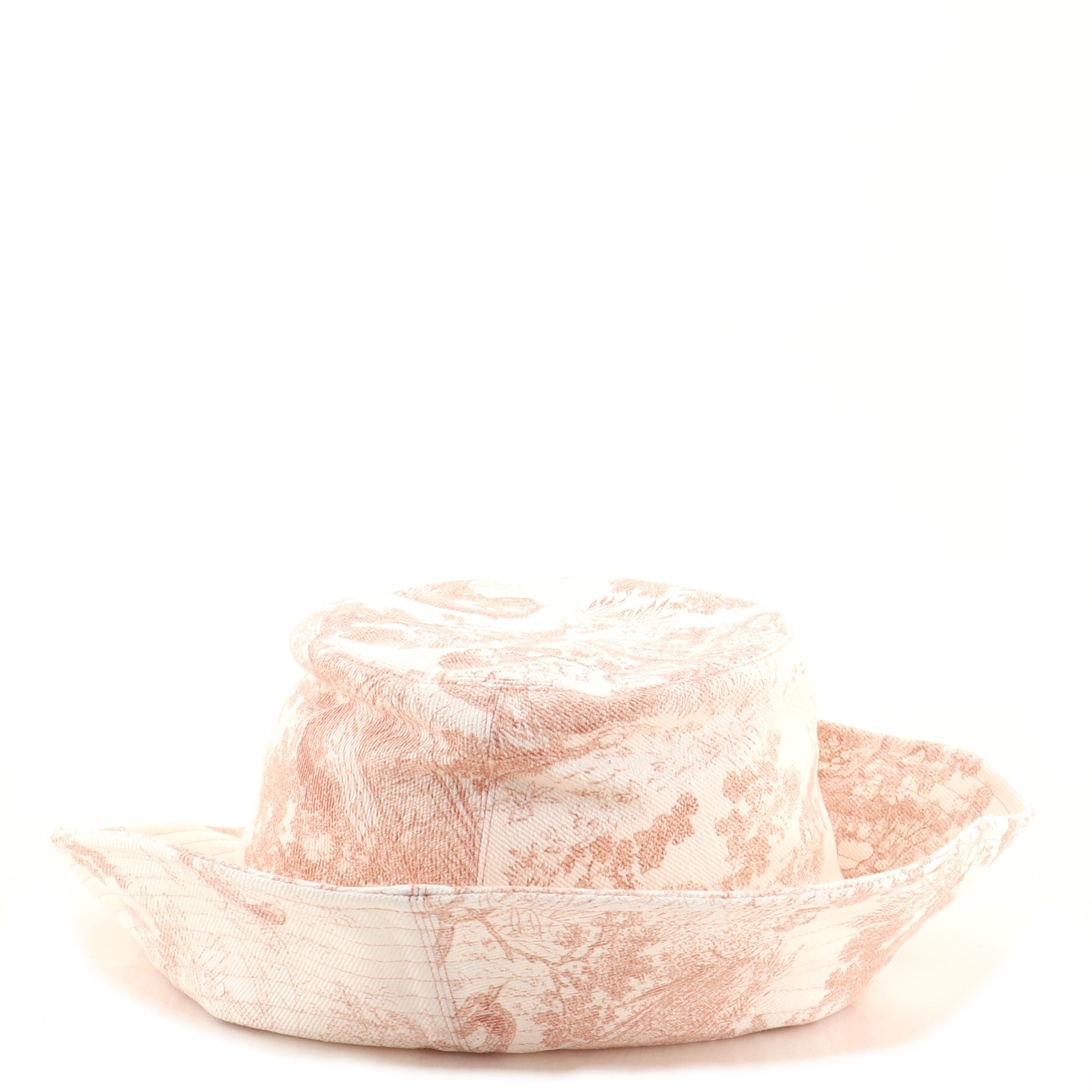 Toile de Jouy Bucket Hat Printed Cotton Large