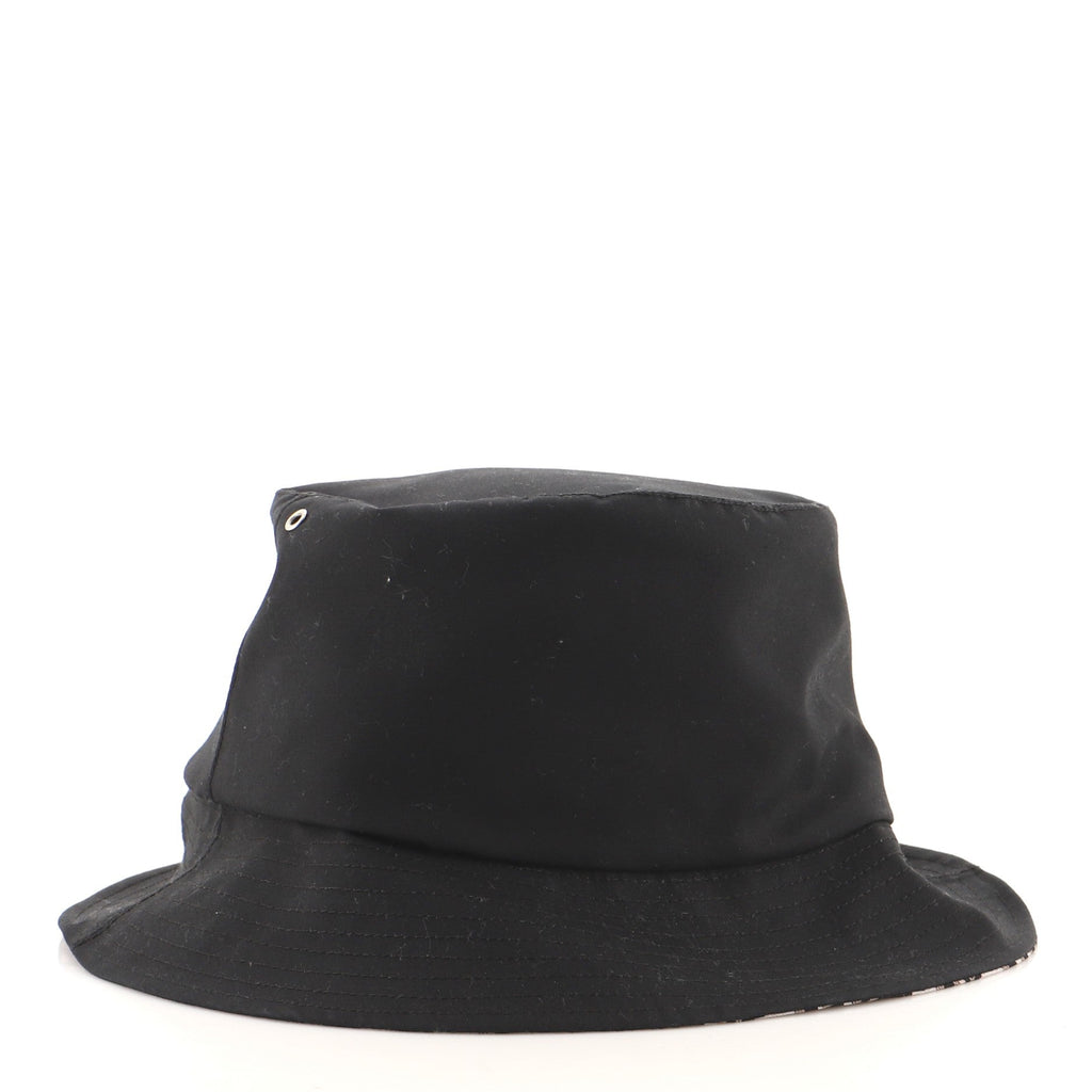 Teddy D Reversible Bucket Hat Cotton and Oblique Canvas Medium