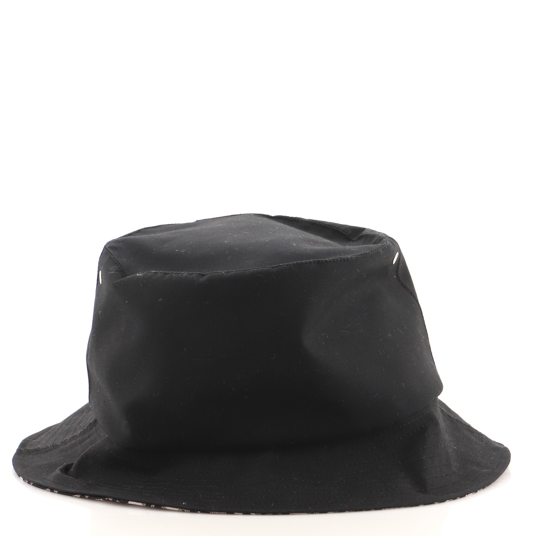 Teddy D Reversible Bucket Hat Cotton and Oblique Canvas Medium