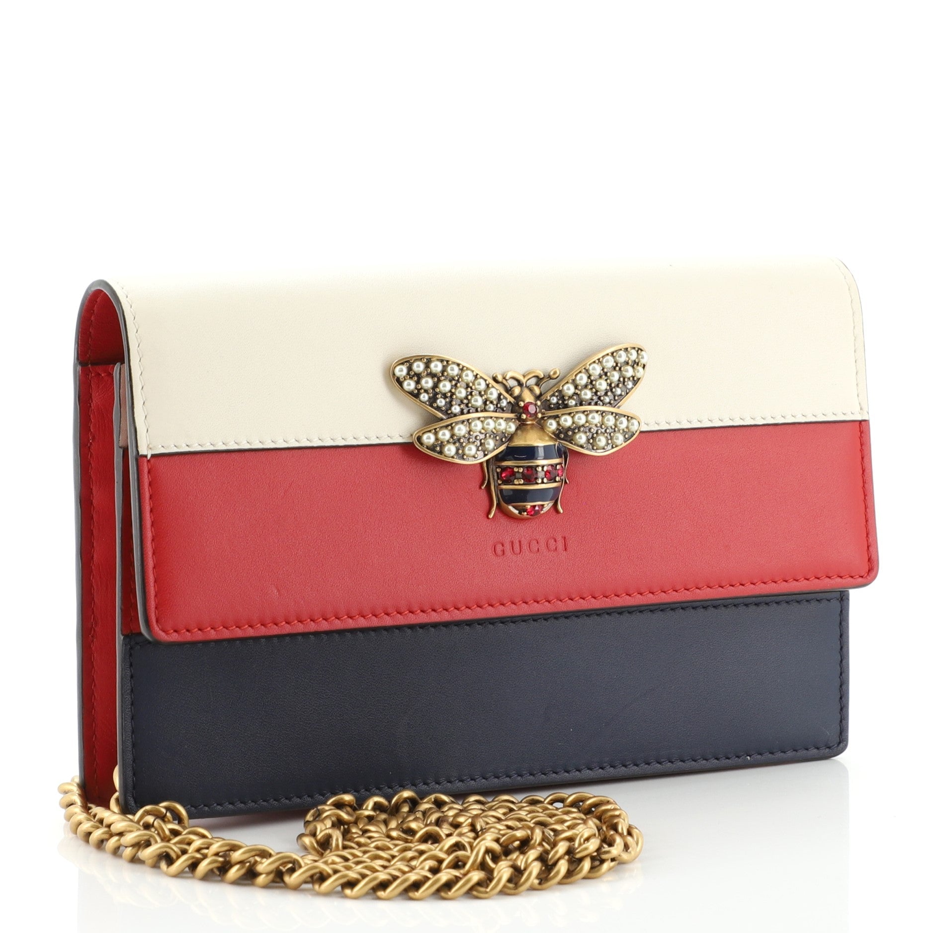 Queen Margaret Chain Wallet Leather Mini