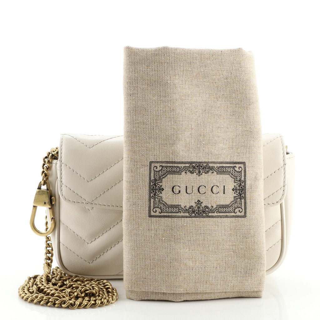 GG Marmont Flap Bag Matelasse Leather Super Mini