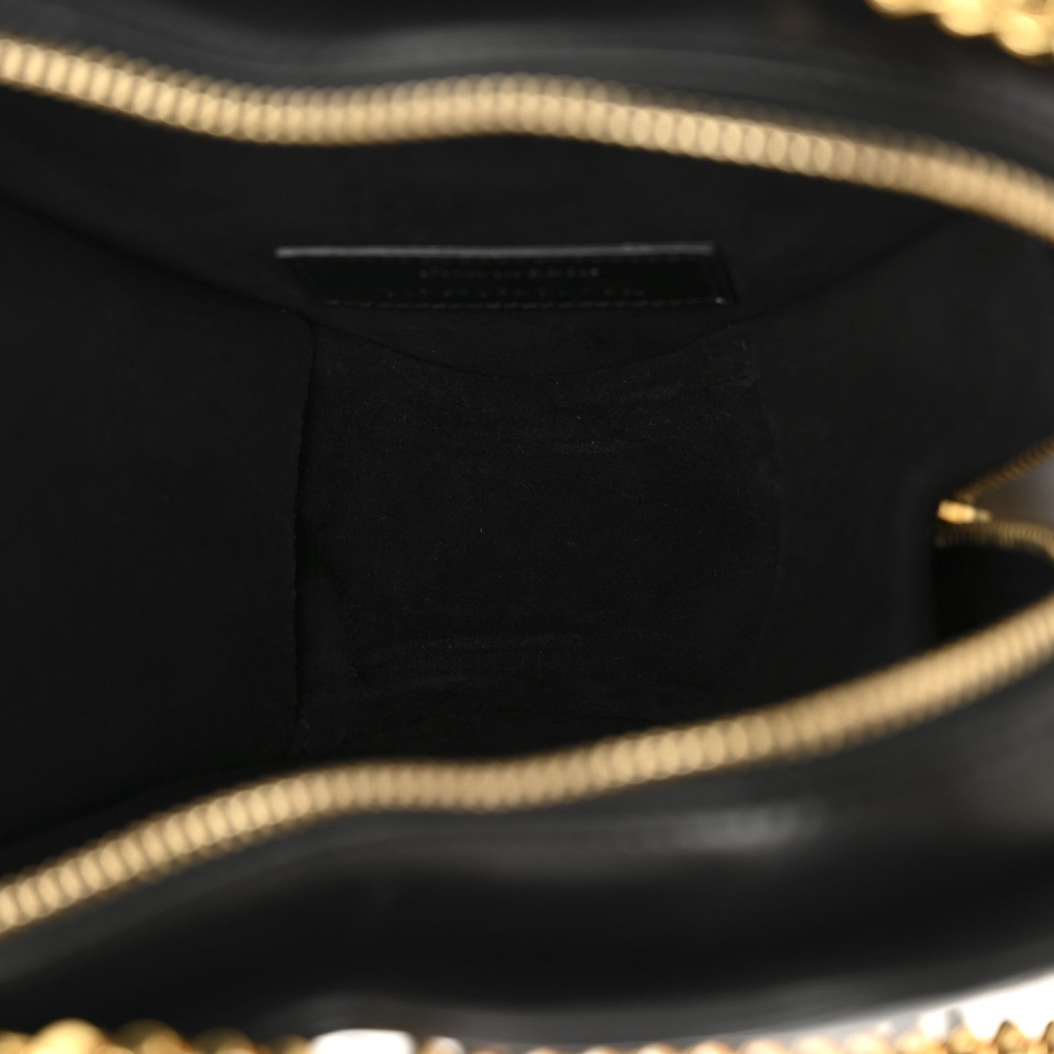 Lambskin Matelasse Chevron Monogram Small Love Heart Chain Bag Black