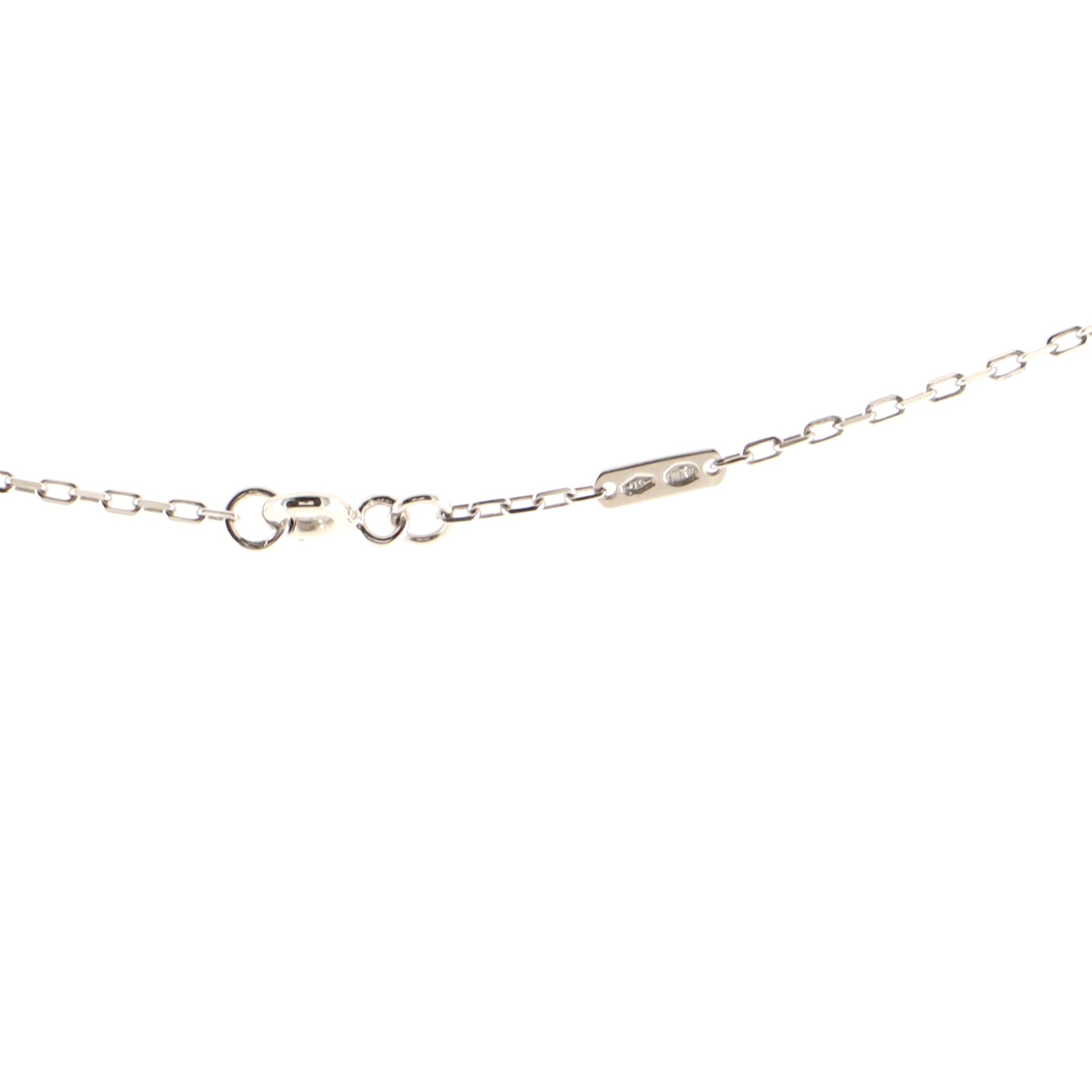 Ava Round Pendant Necklace 18K White Gold and Rubies