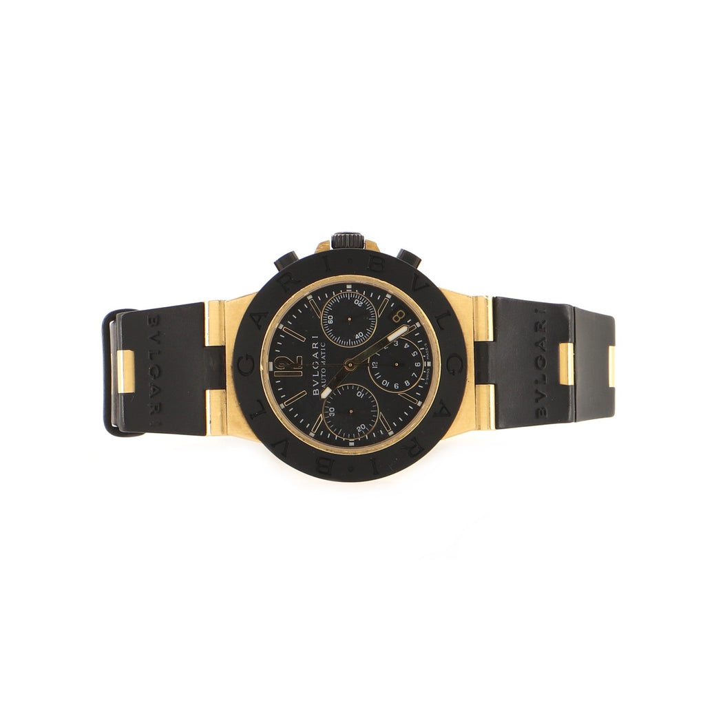Diagono  Choronograph Automatic Watch Yellow Gold and Rubber 42