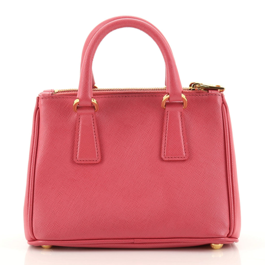 Galleria Double Zip Tote Saffiano Leather Mini
