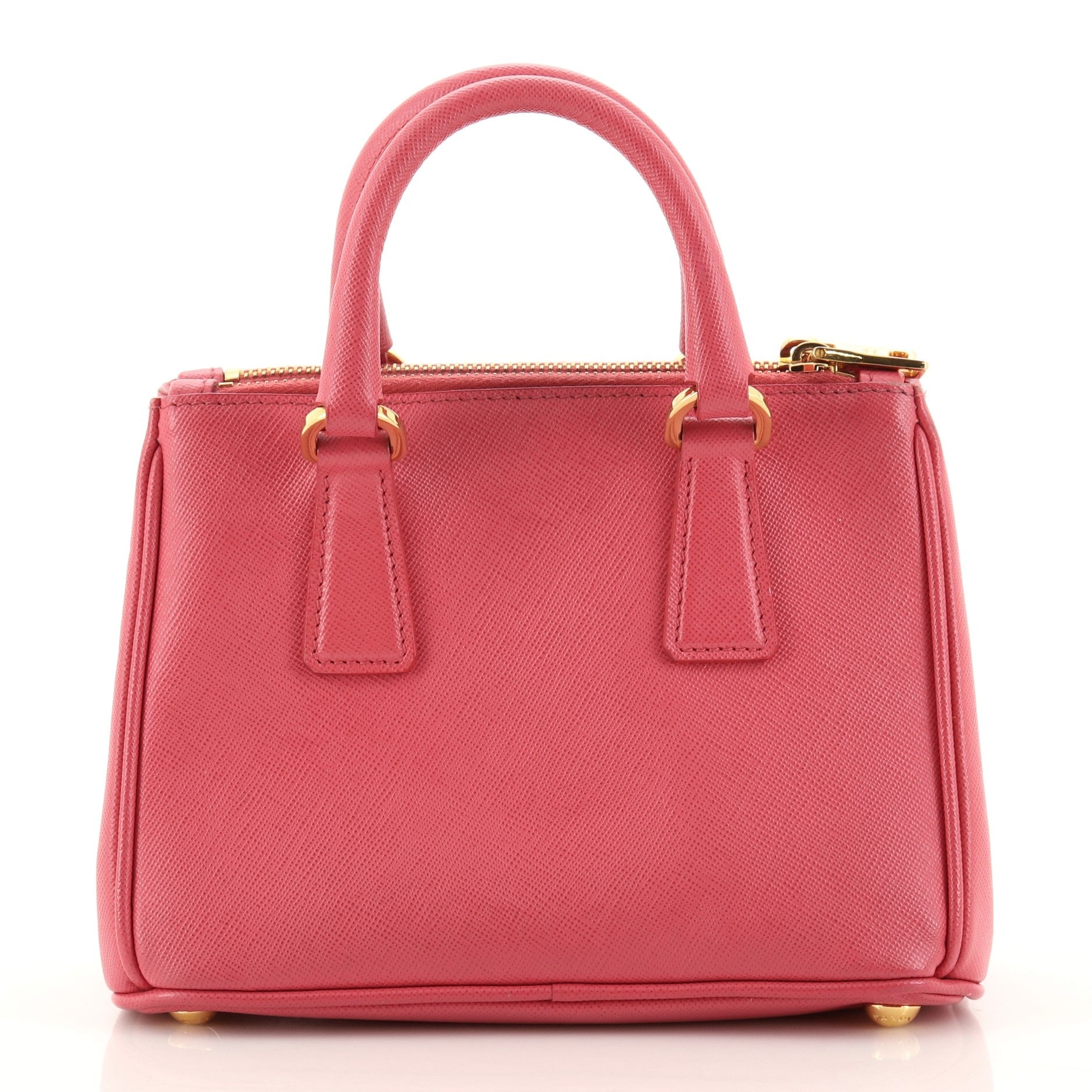 Galleria Double Zip Tote Saffiano Leather Mini