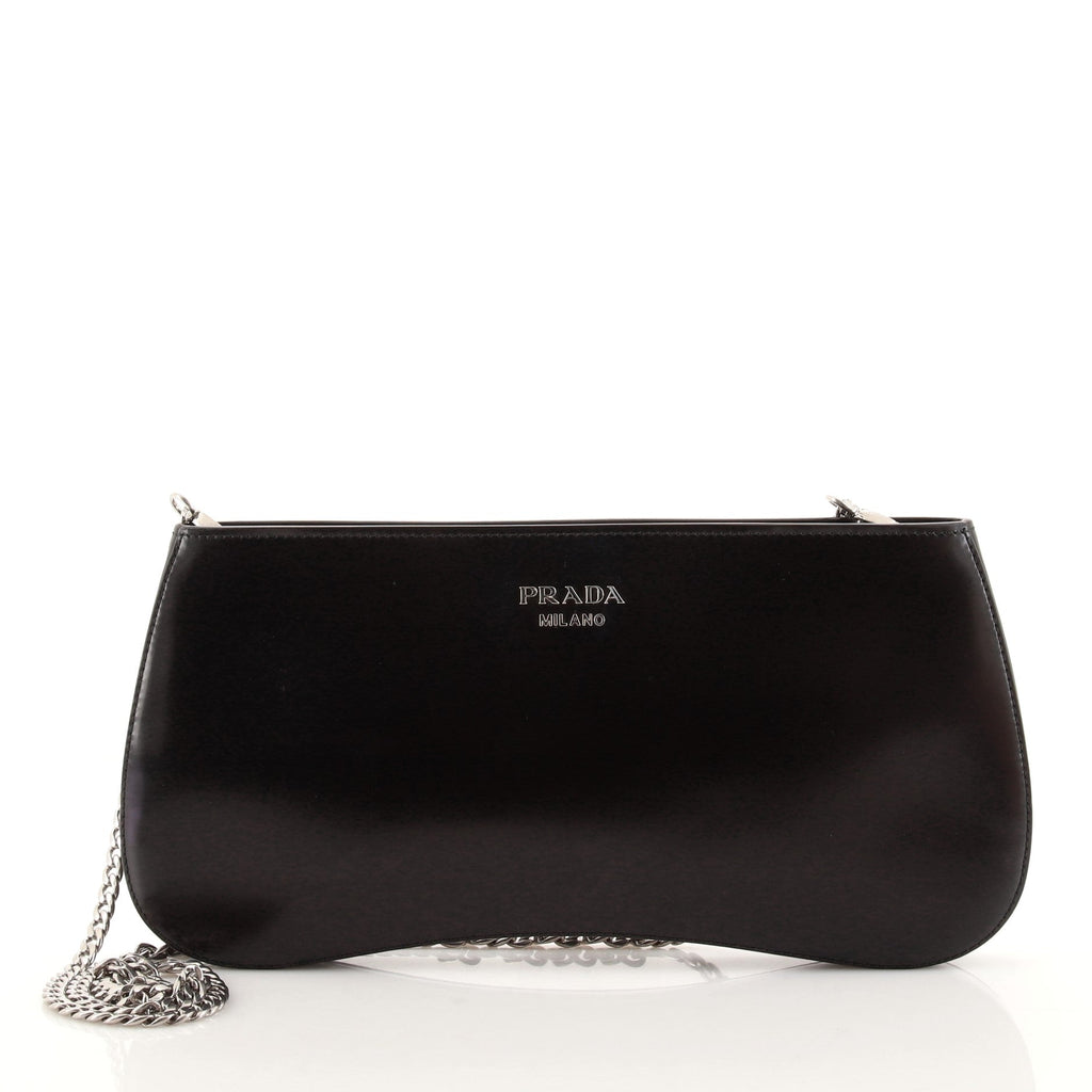 Sidonie Chain Clutch Spazzolato Leather