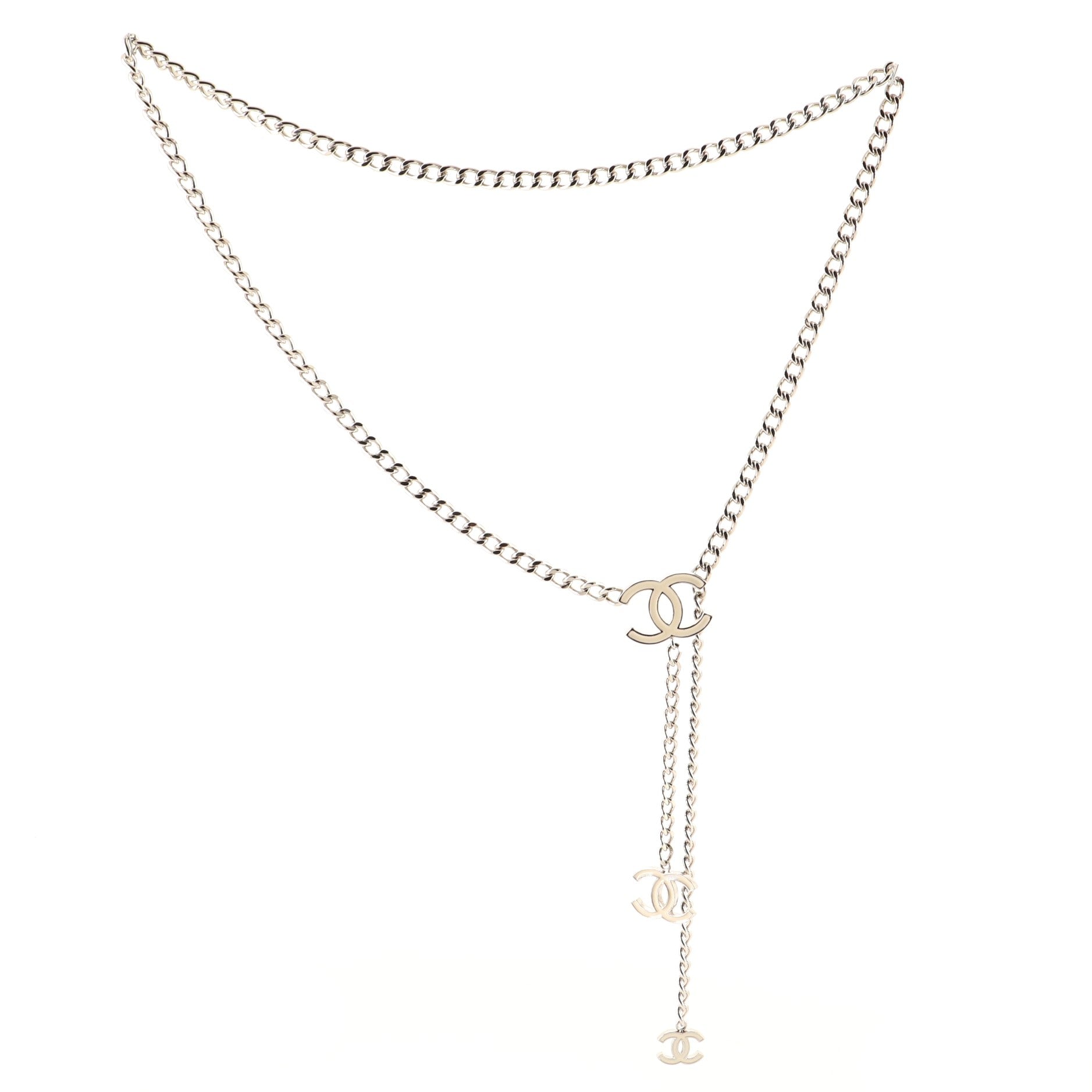 CC Charm Chain Belt Metal with Enamel 95