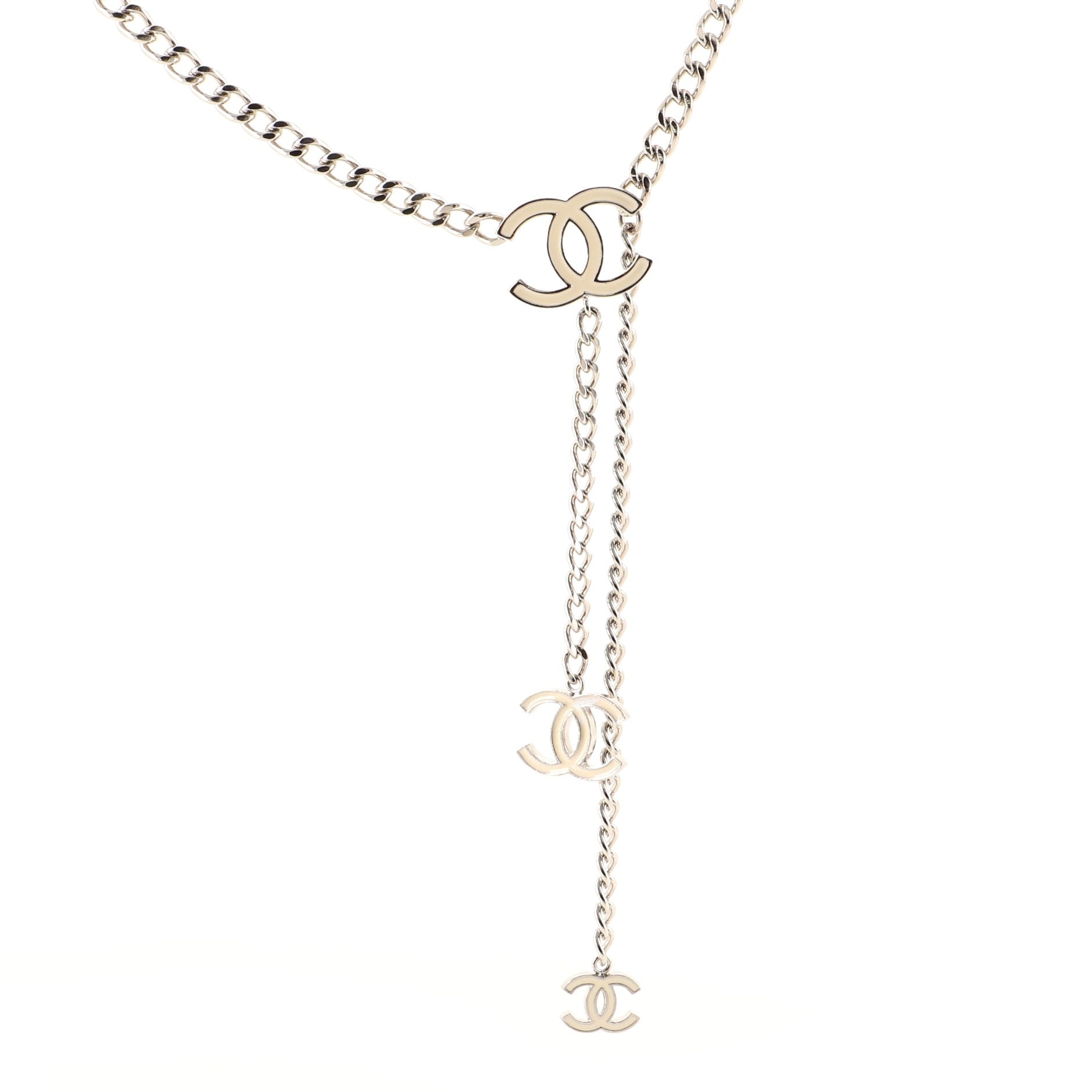 CC Charm Chain Belt Metal with Enamel 95