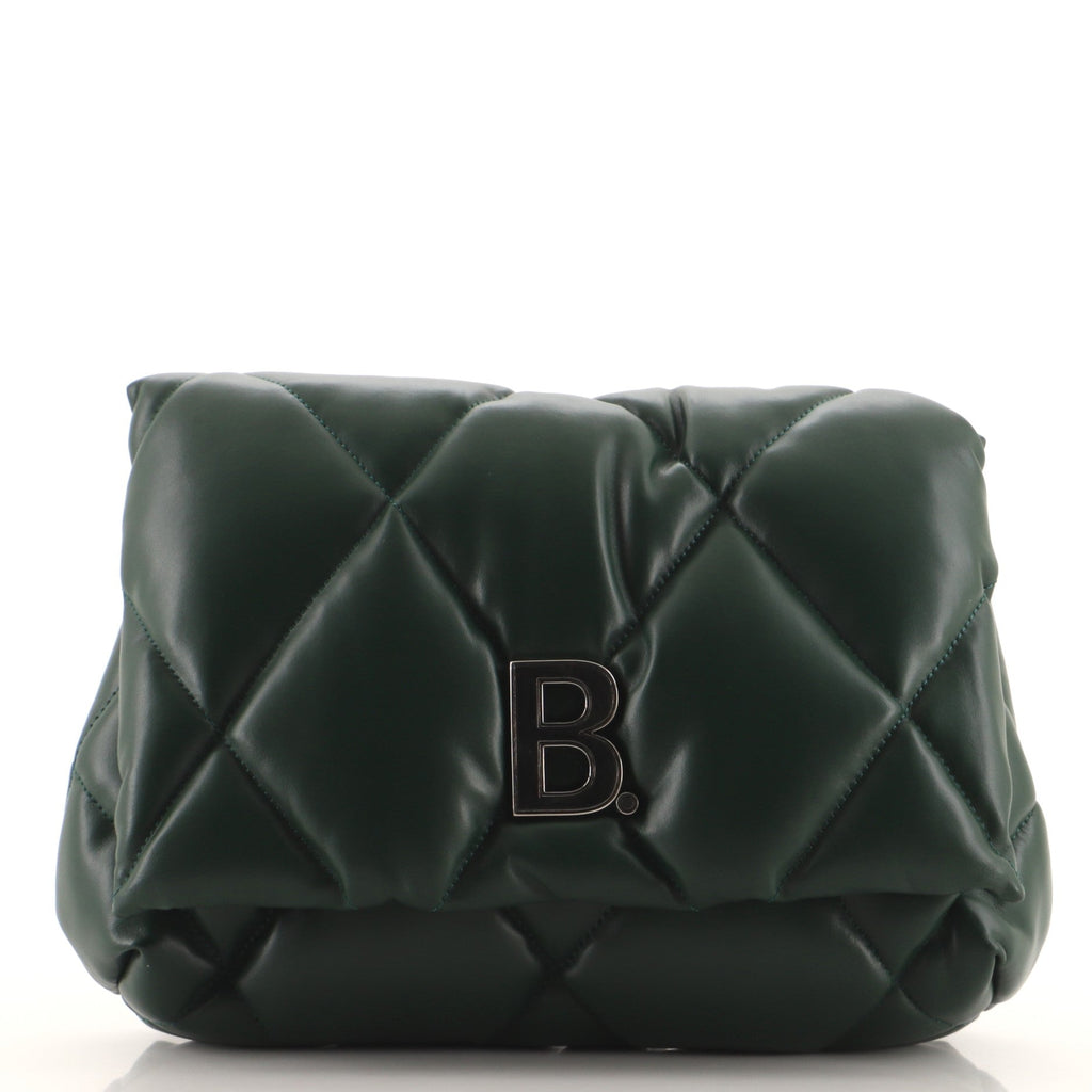 Touch Clutch Quilted Puffy Leather Small