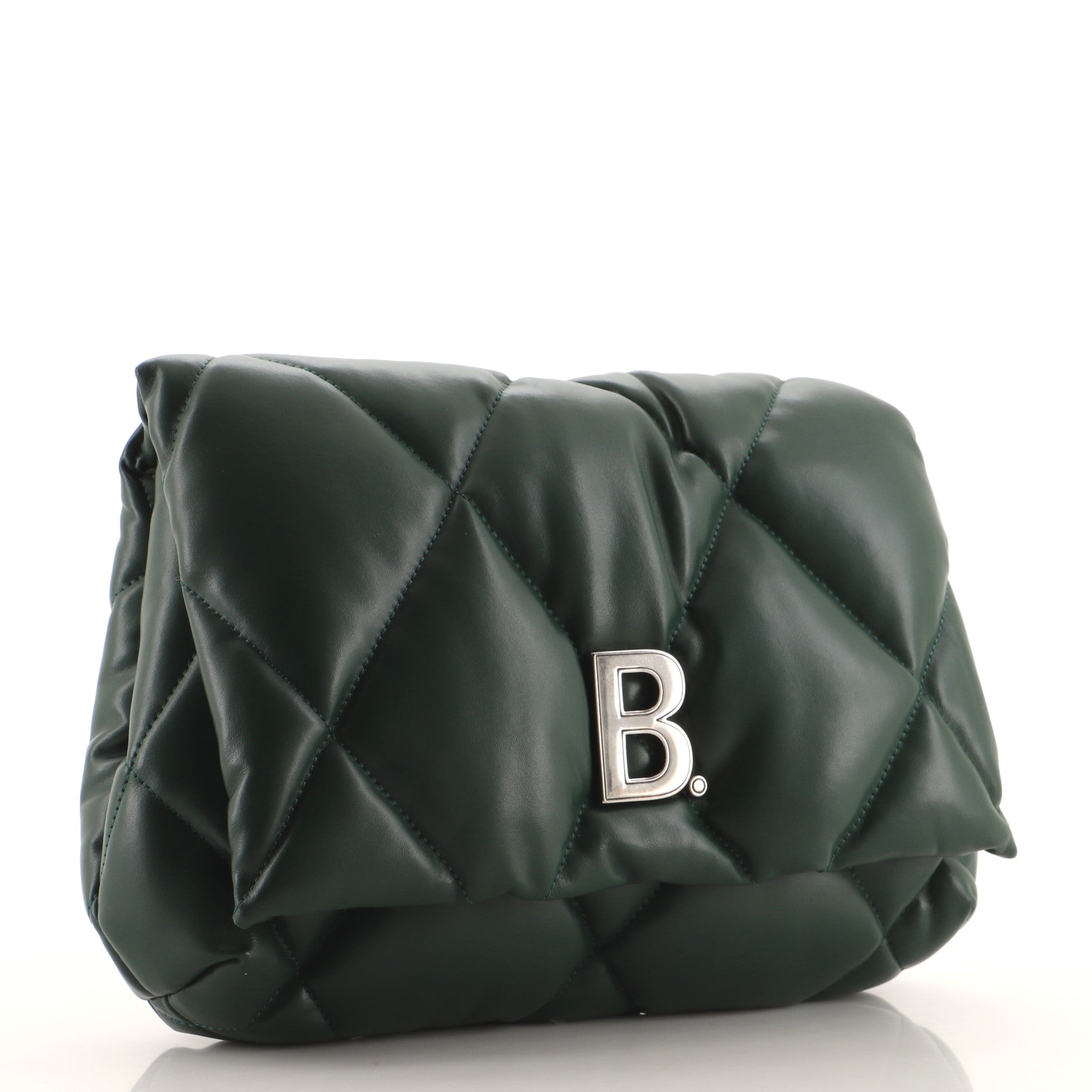 Touch Clutch Quilted Puffy Leather Small