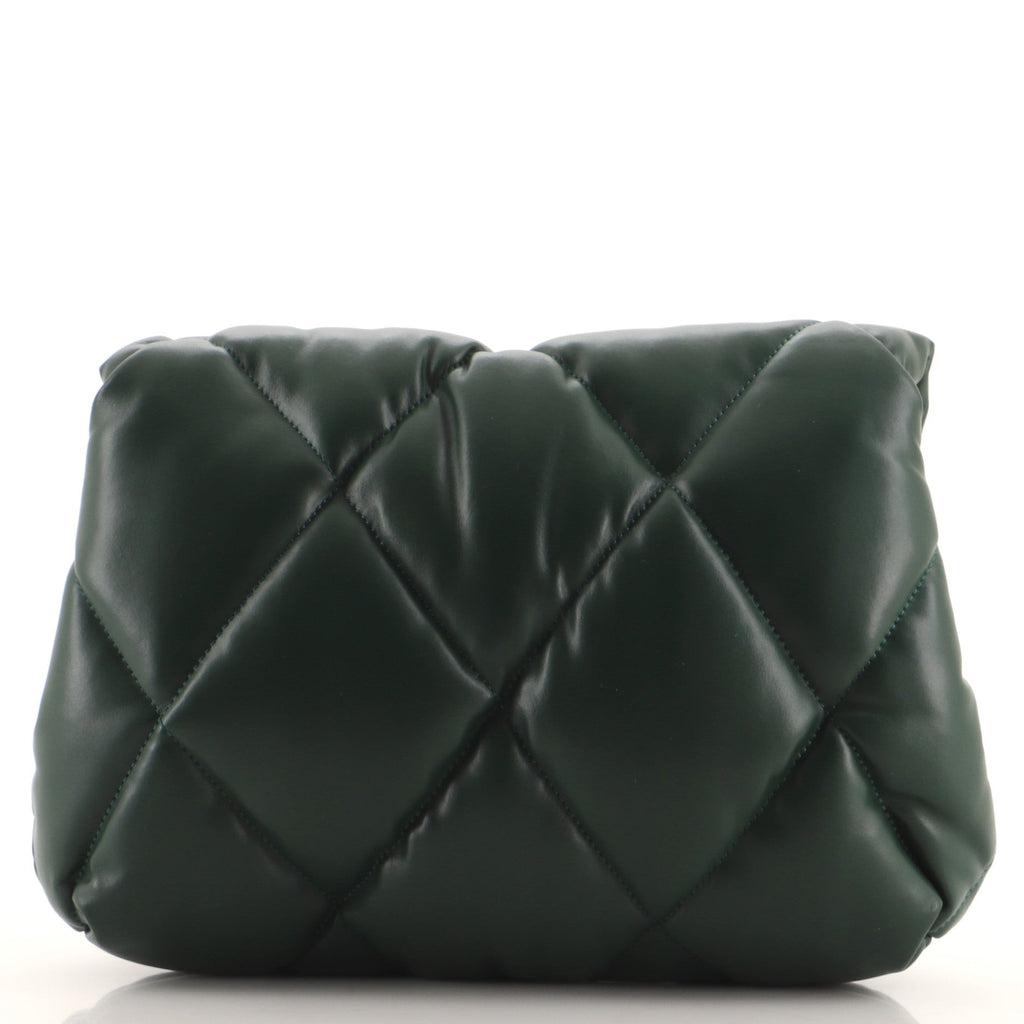 Touch Clutch Quilted Puffy Leather Small